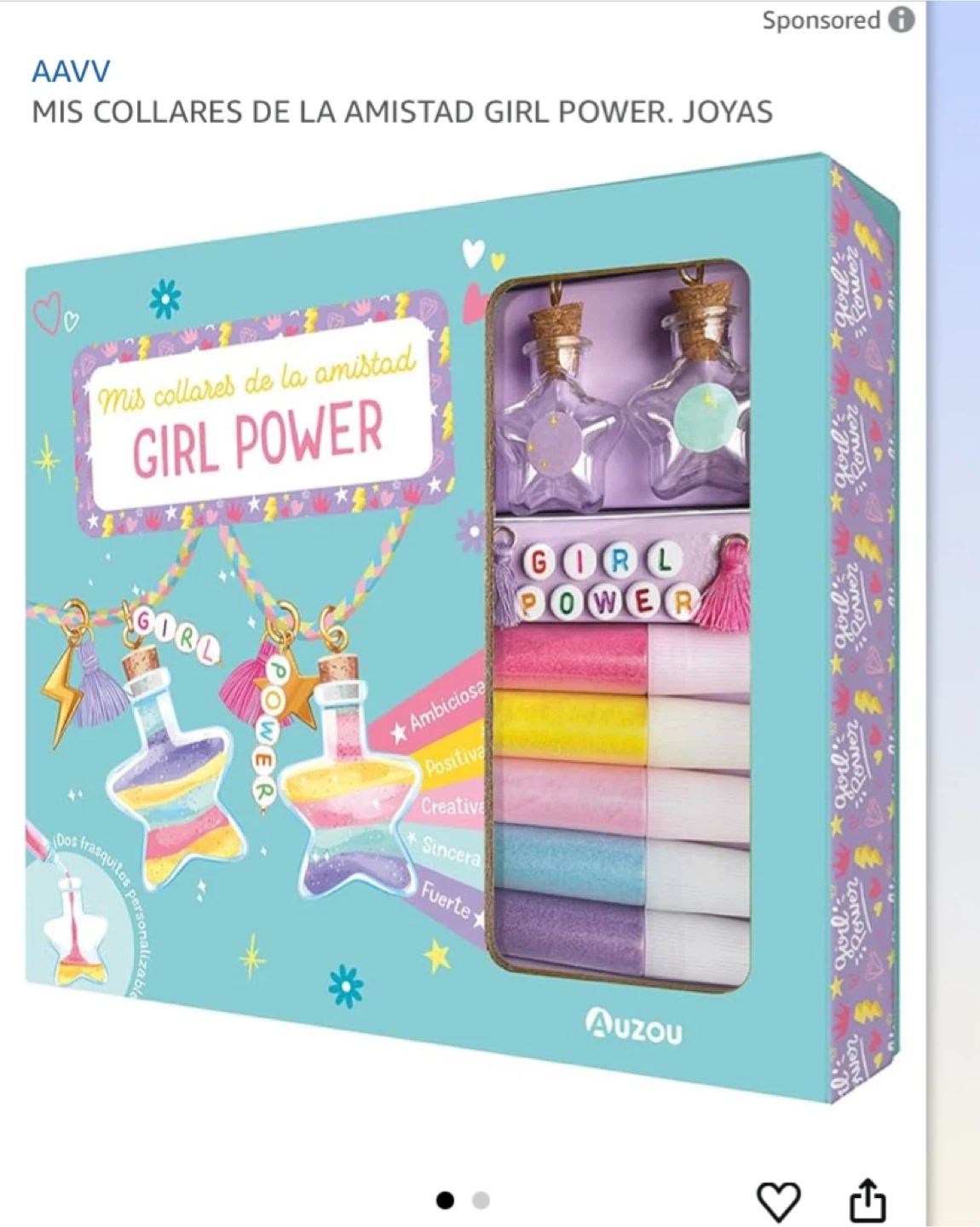 Auzou Girl Power Friendship Necklace Kit - New - photo 2