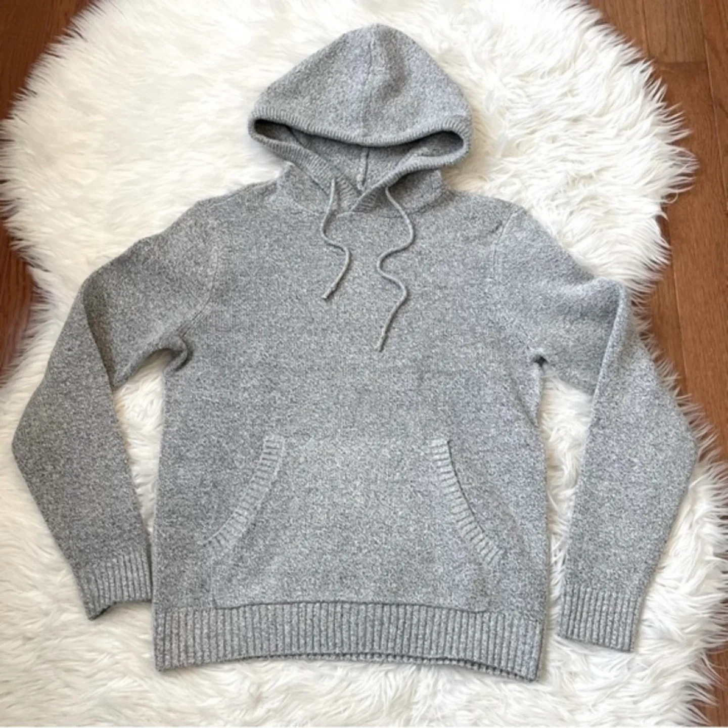 Old Navy Heather Knit Pullover Sweater Hoodie Unisex Size M/L thumbnail