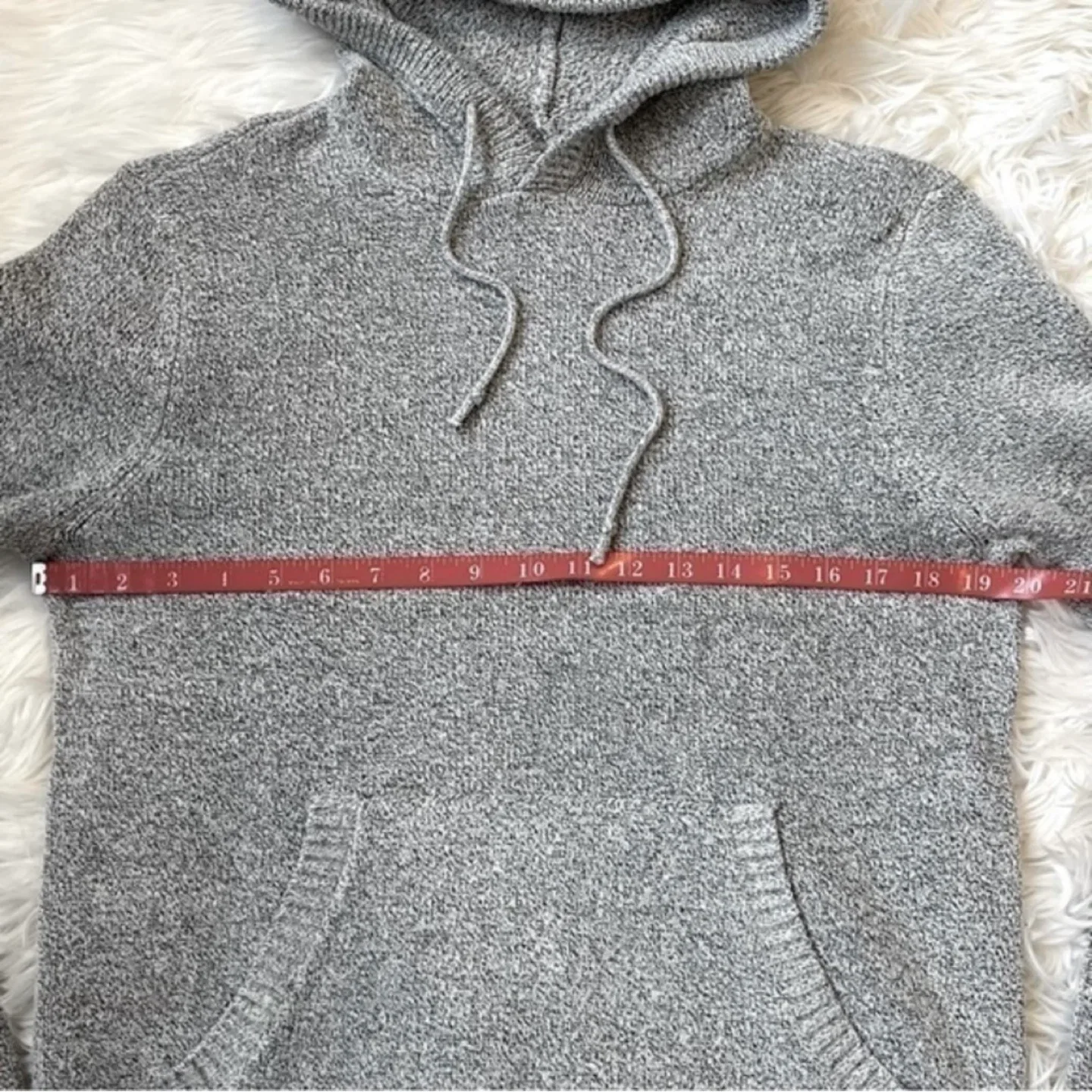 Old Navy Heather Knit Pullover Sweater Hoodie Unisex Size M/L image indicator(4)