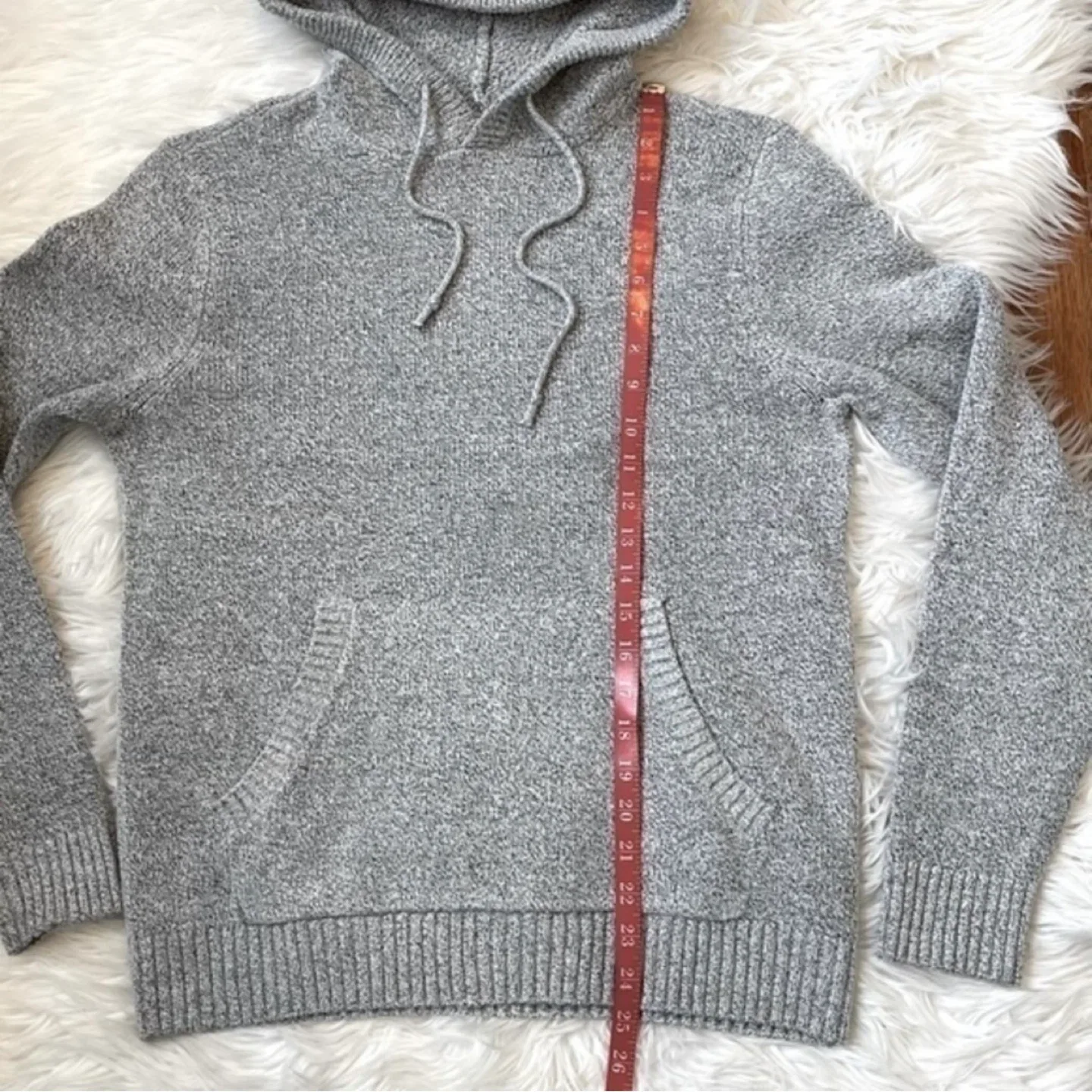 Old Navy Heather Knit Pullover Sweater Hoodie Unisex Size M/L image indicator(5)