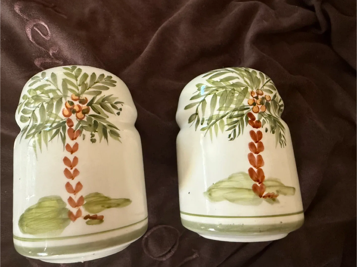 Palm Tree Salt and Pepper Shakers