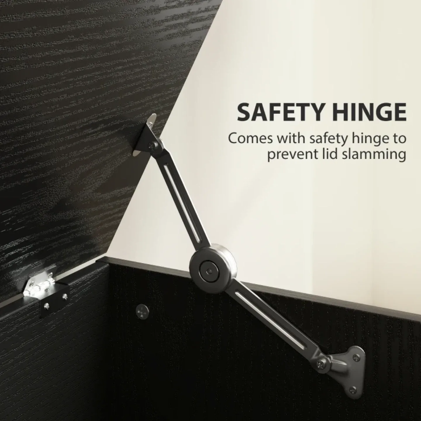 HOMCOM 31.5 Inches Storage Chest, Storage Trunk image indicator(5)