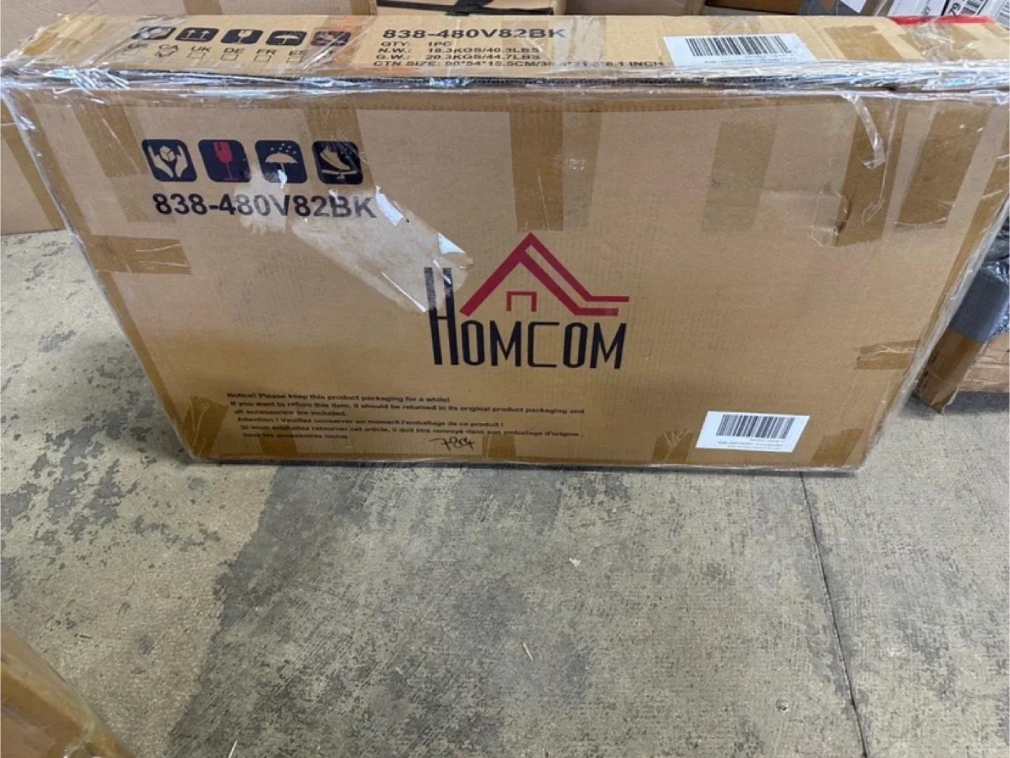 HOMCOM 31.5 Inches Storage Chest, Storage Trunk image indicator(9)