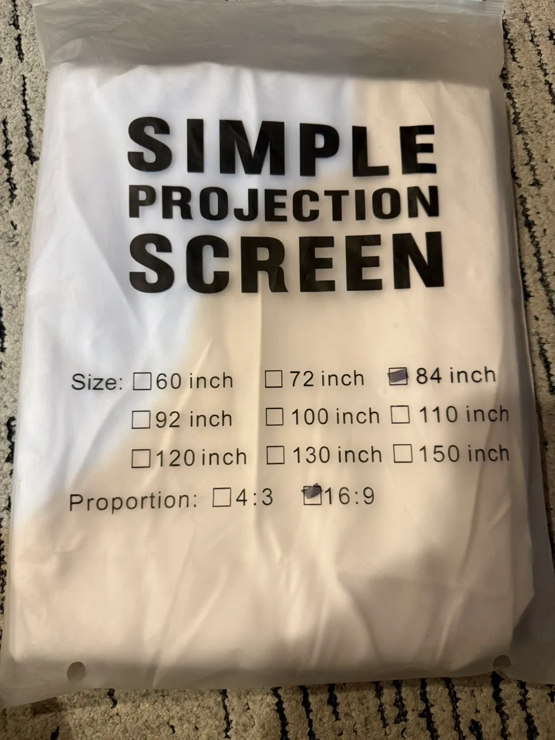 Mini Led projector with projection screen and tripod image indicator(4)