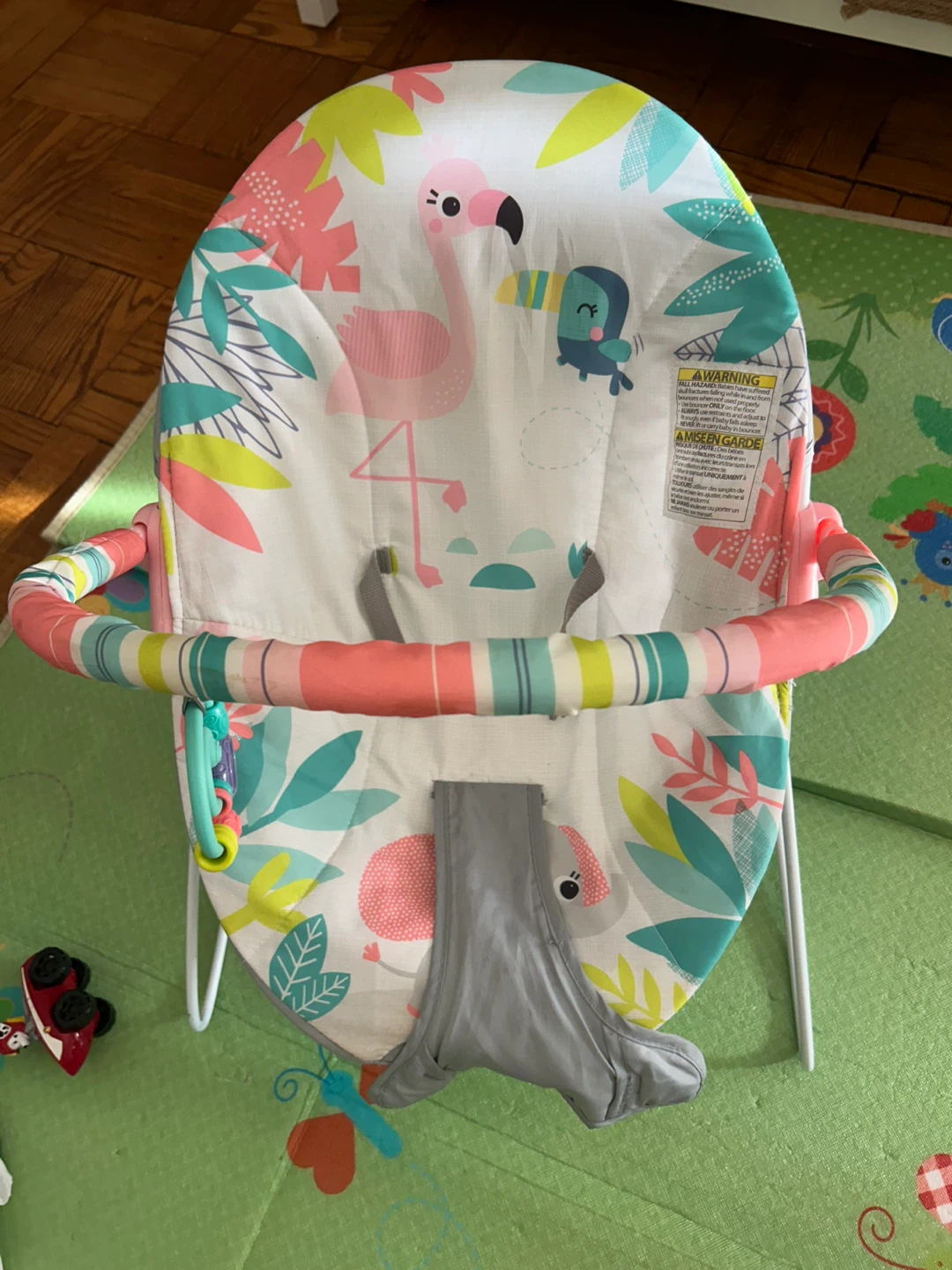 Baby Bouncer with Flamingo Design