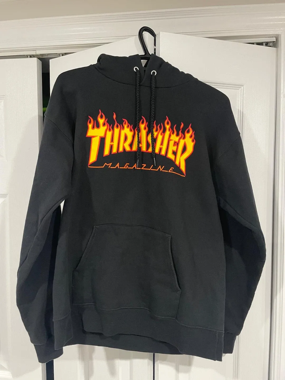 Thrasher Flame Logo Hoodie - Size S