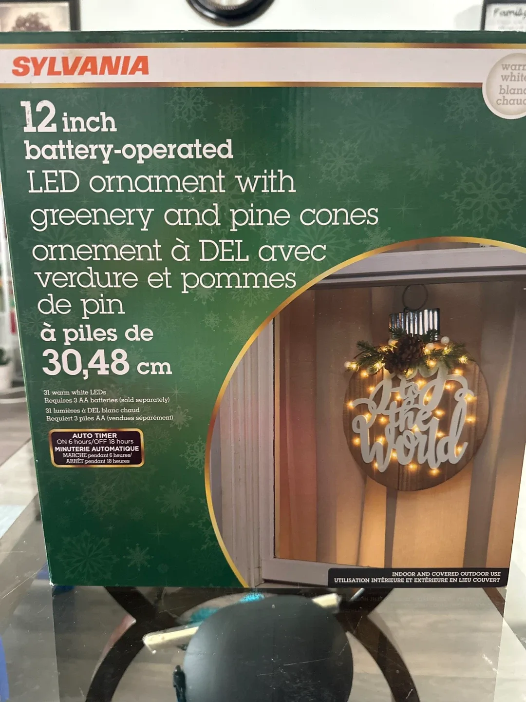 Sylvania 12-inch LED Ornament - New in Box