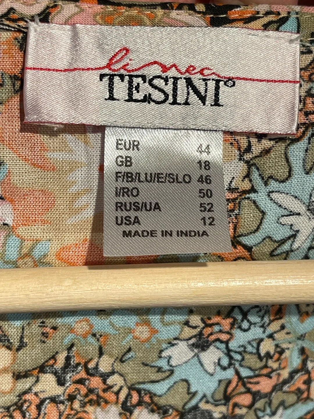 Linea Tesini Floral Bohemian Maxi Dress size 12 image indicator(5)