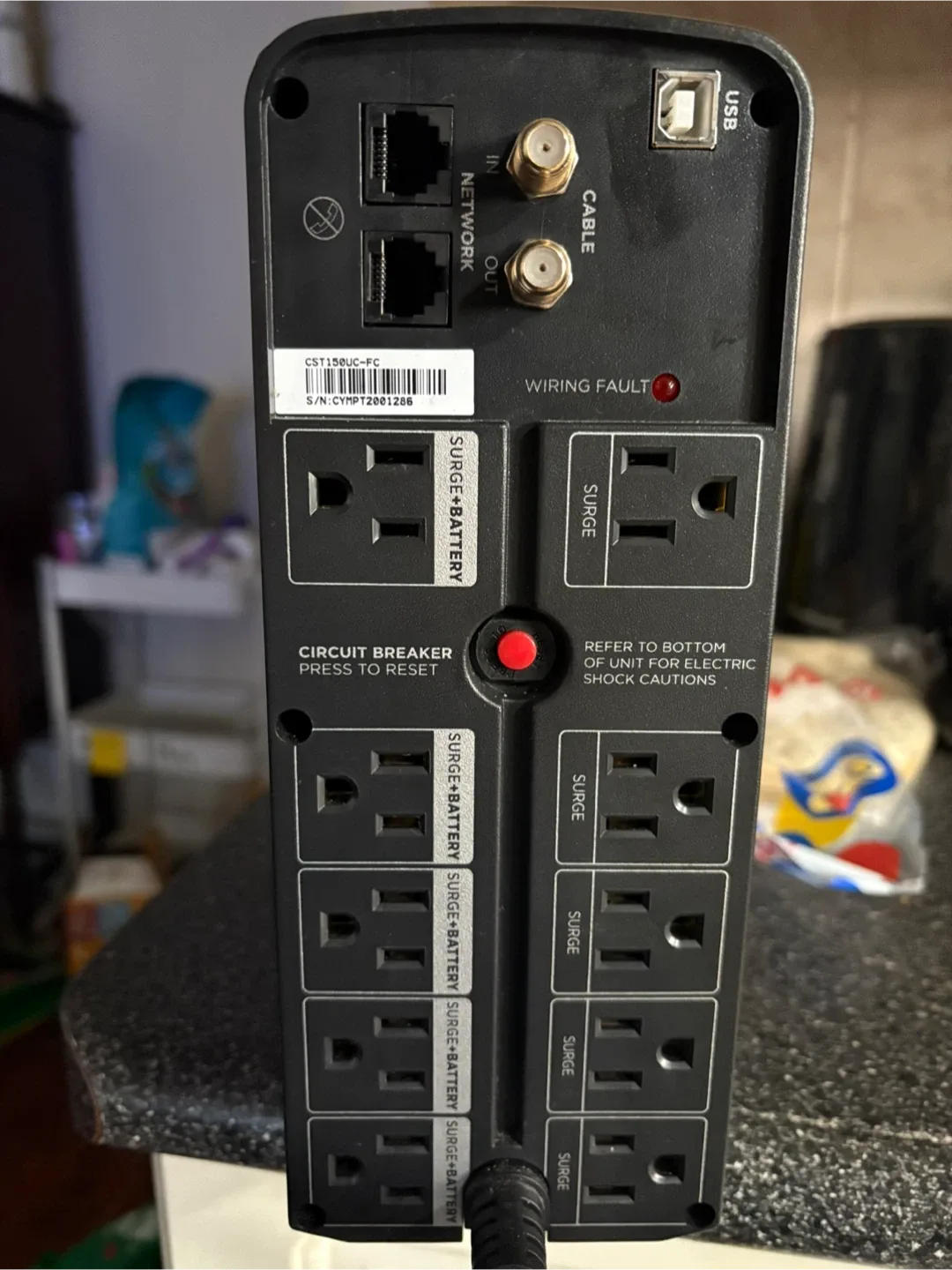 CyberPower CST150UC UPS Battery Backup image indicator(2)