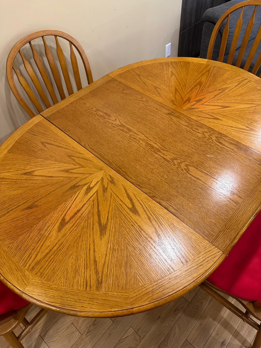 Oak Extendable Dining Table Set (CAN DELIVER) - photo 5