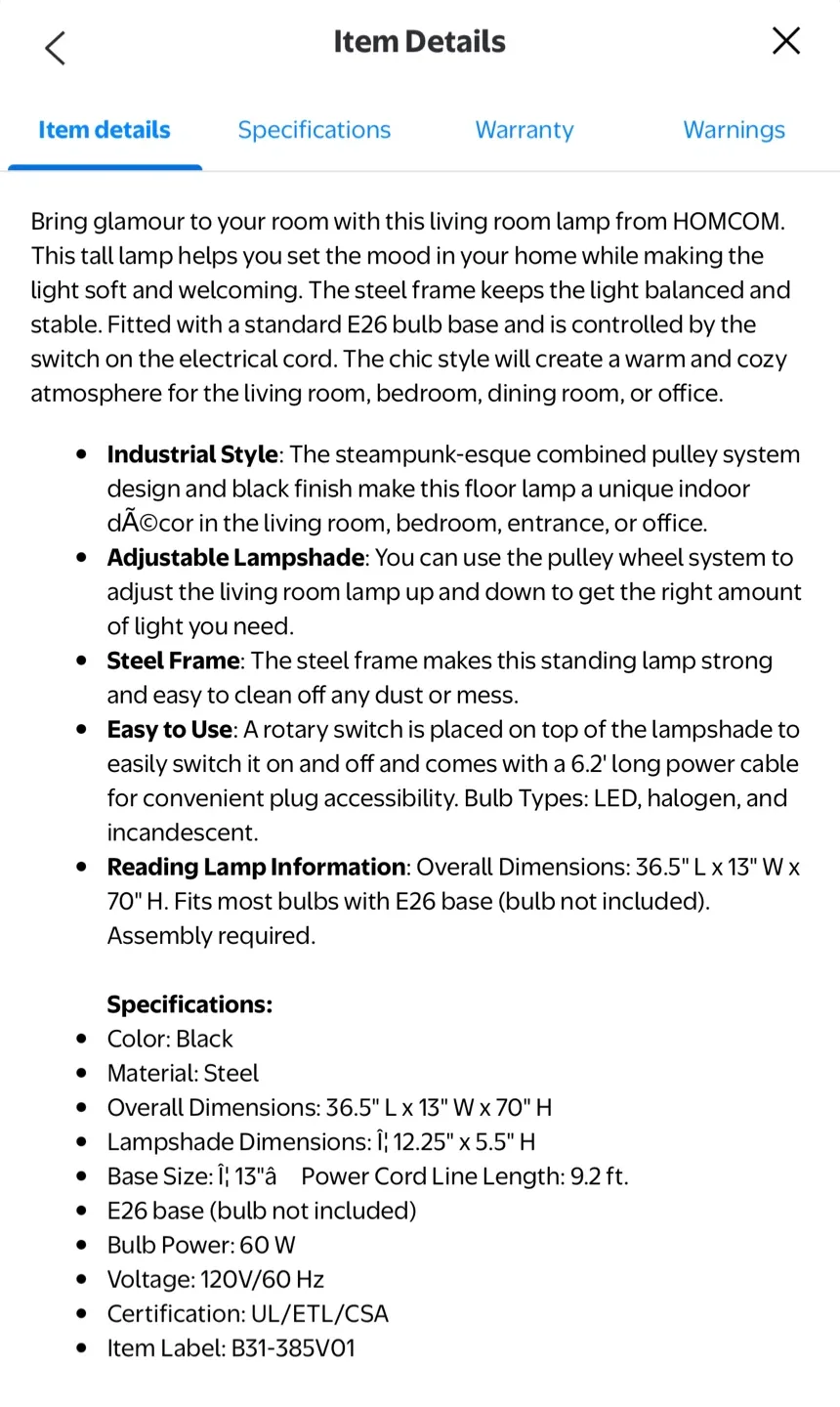 Black Industrial Pulley Floor Lamp image indicator(9)