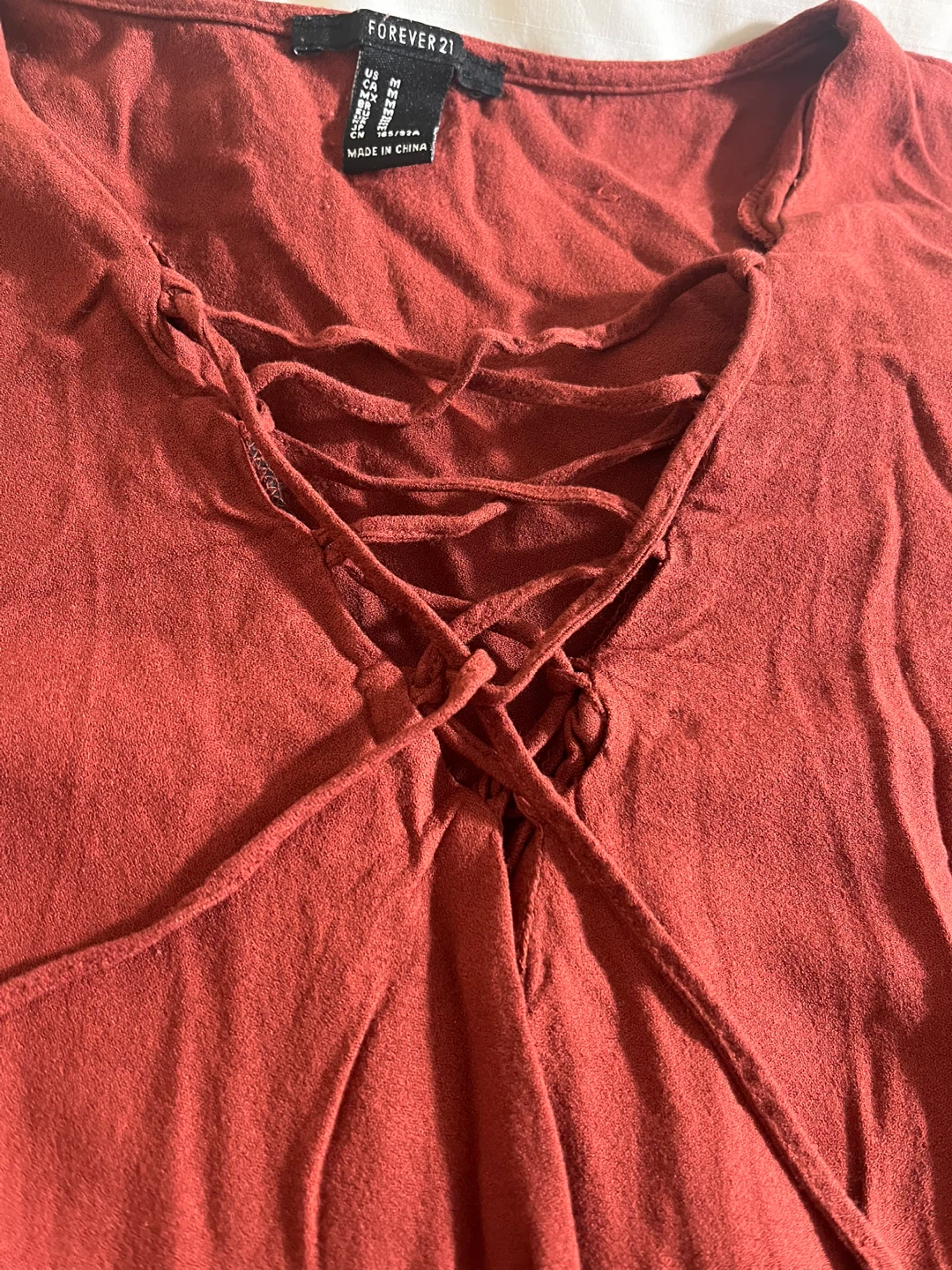 Forever 21 Lace-Up Top - Size M - photo 3
