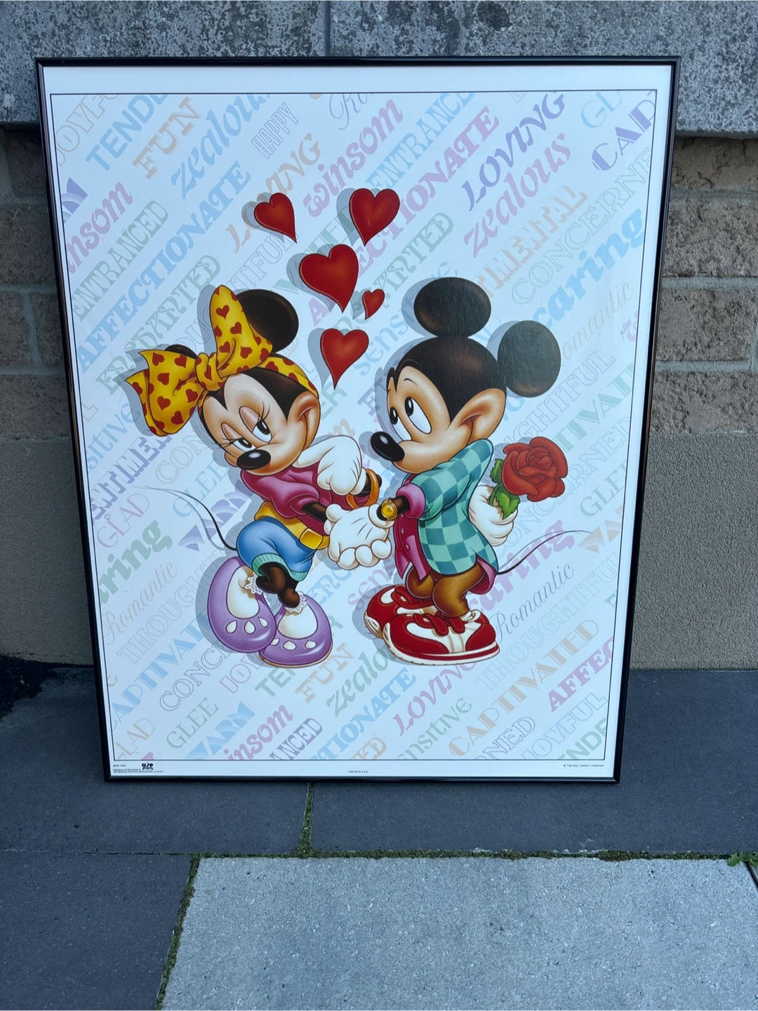 Mickey & Minnie Mouse Framed Print