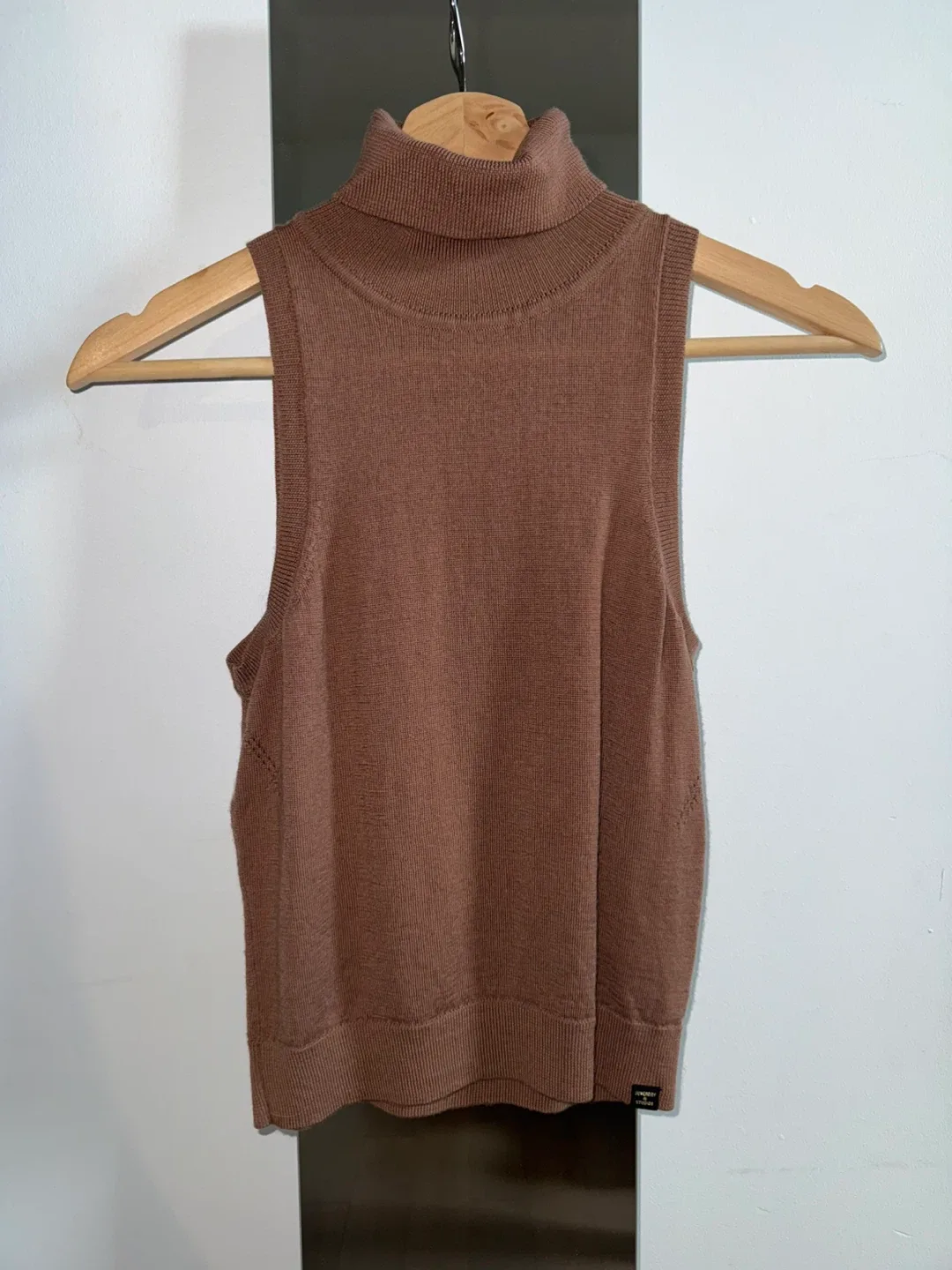 Superdry Studios Turtleneck Halter sweater Top - Size US 6