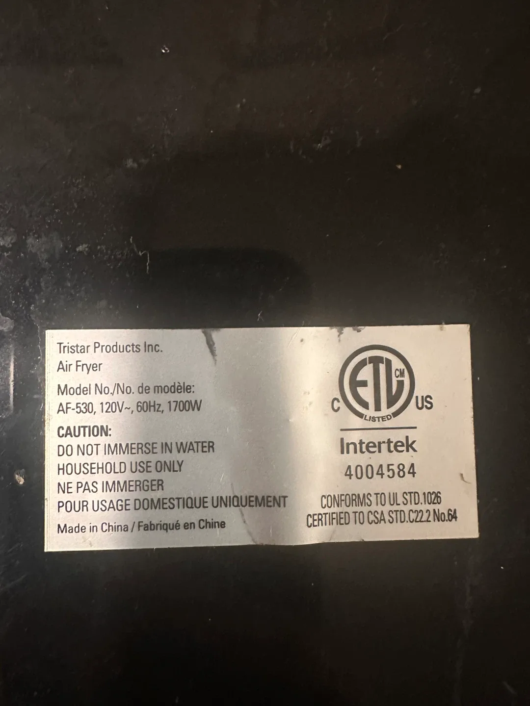 Power Air Fryer XL - AF-530 image indicator(5)