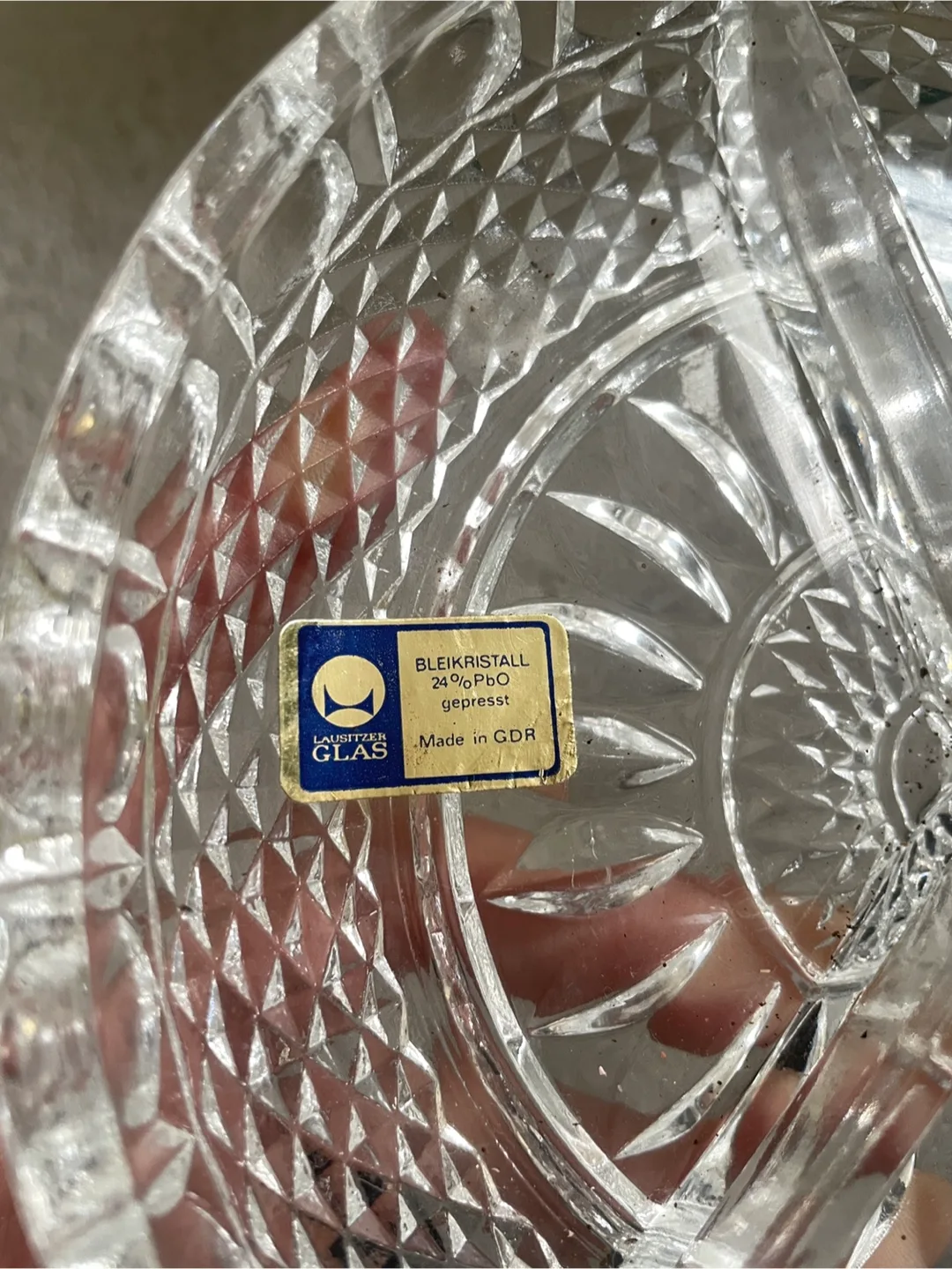 Lausitzer Glas Bleikristall 24%PBO Crystal Bowl image indicator(2)