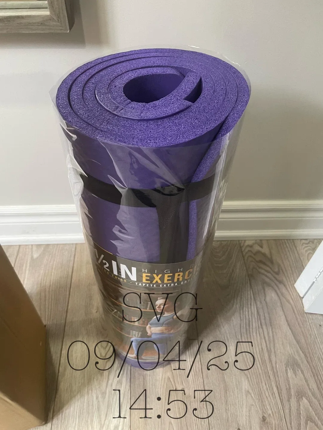 CAP Purple High Density Exercise yoga Mat - New