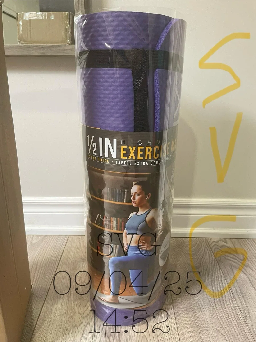 CAP Purple High Density Exercise yoga Mat - New image indicator(5)