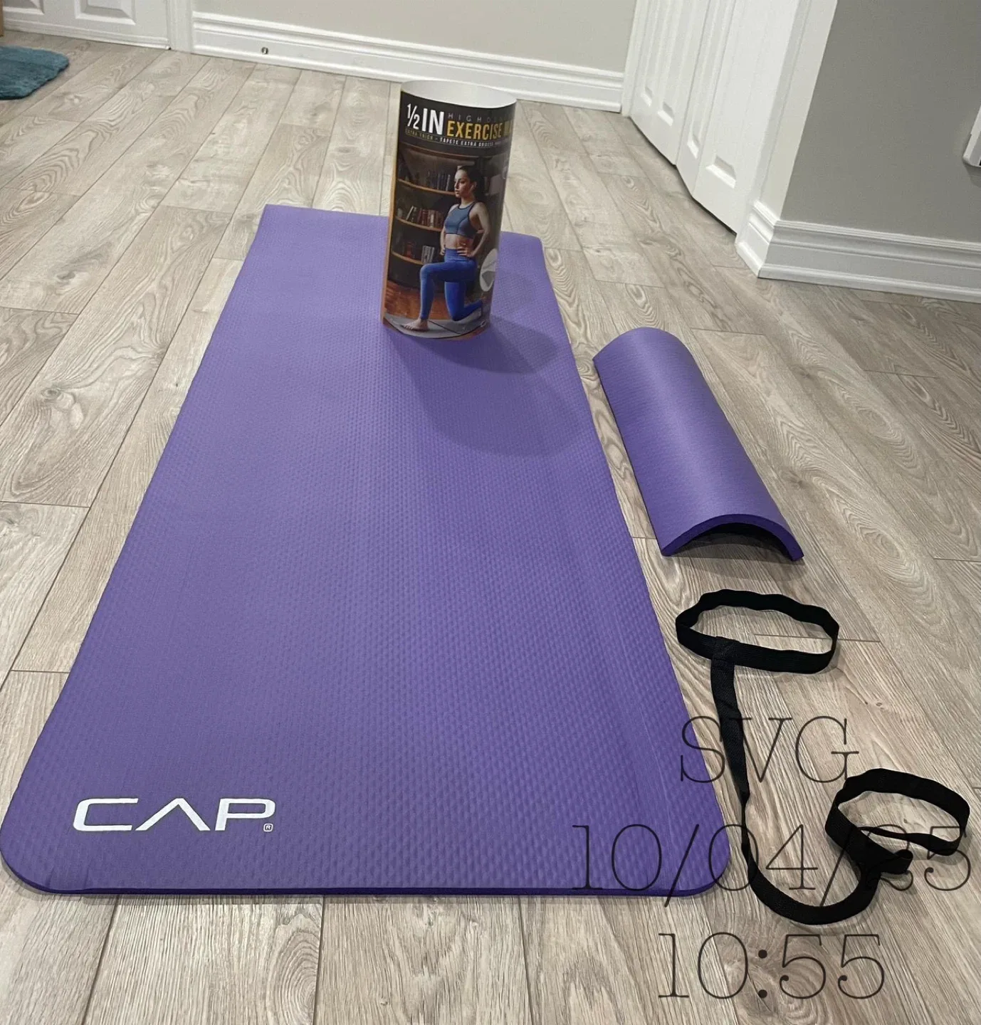 CAP Purple High Density Exercise yoga Mat - New image indicator(4)