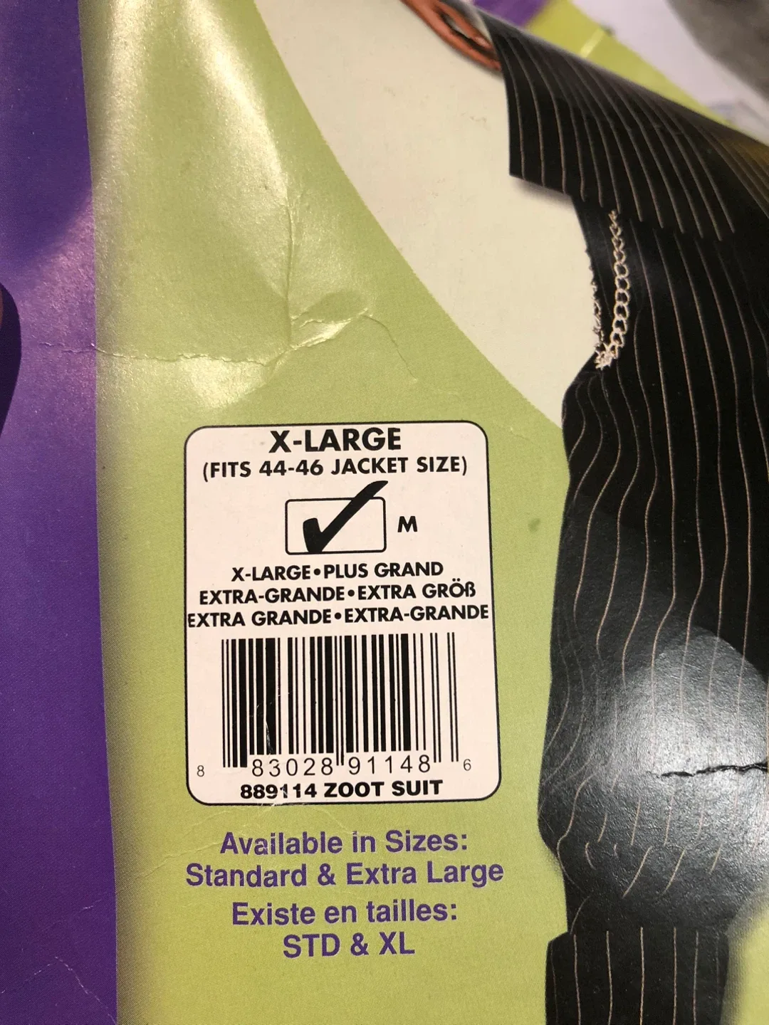 Deluxe Adult Gangster Halloween Costume Zoot Suit - X-Large image indicator(3)