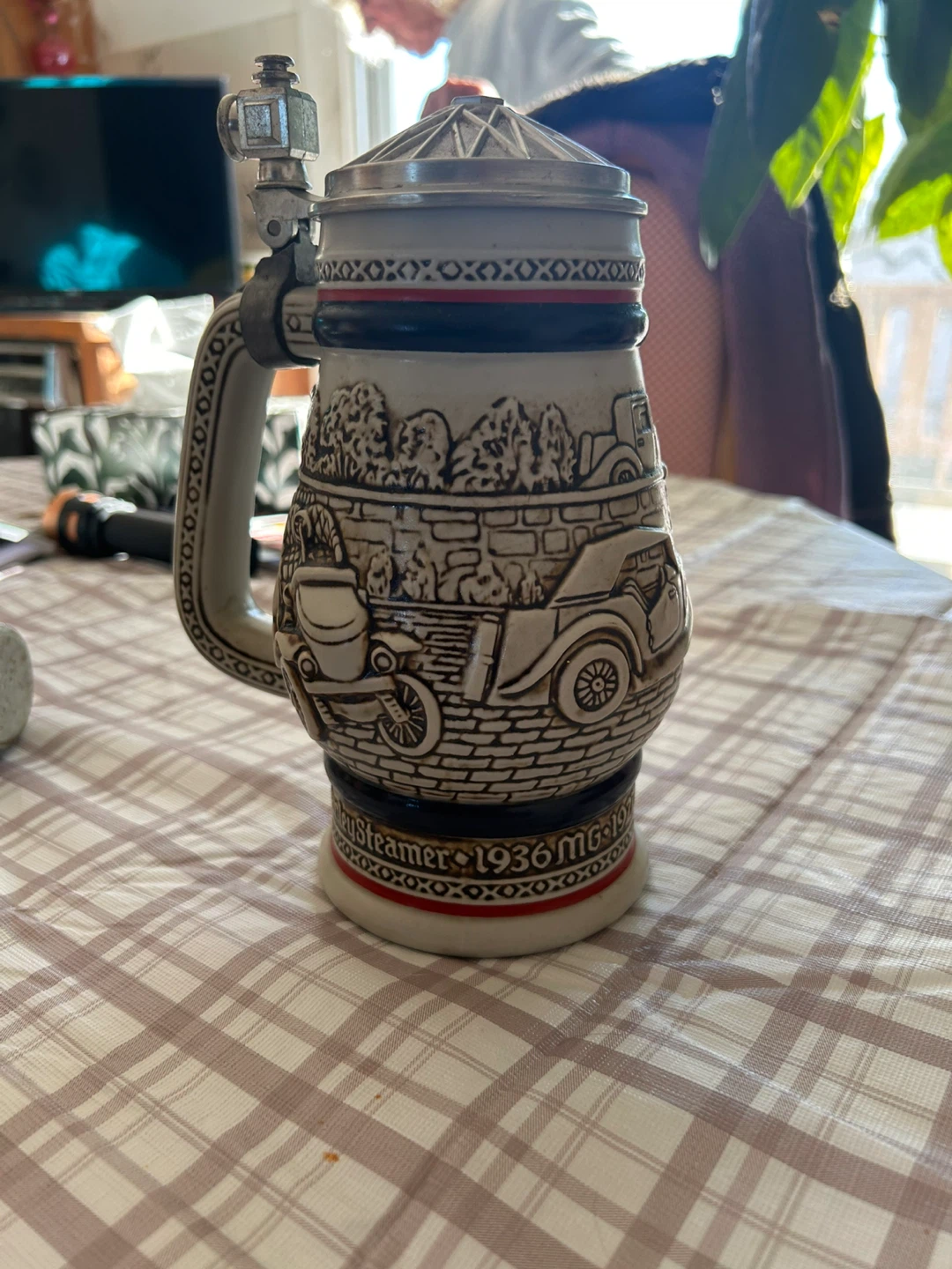 Vintage Avon Beer Stein with Pewter Lid - photo 3