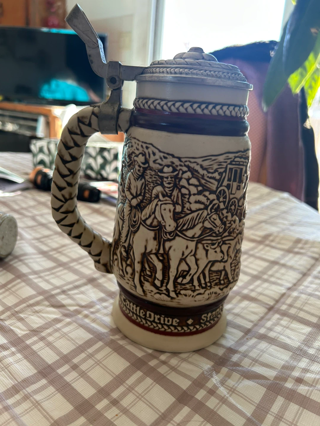 Vintage Avon Beer Stein with Pewter Lid - photo 2