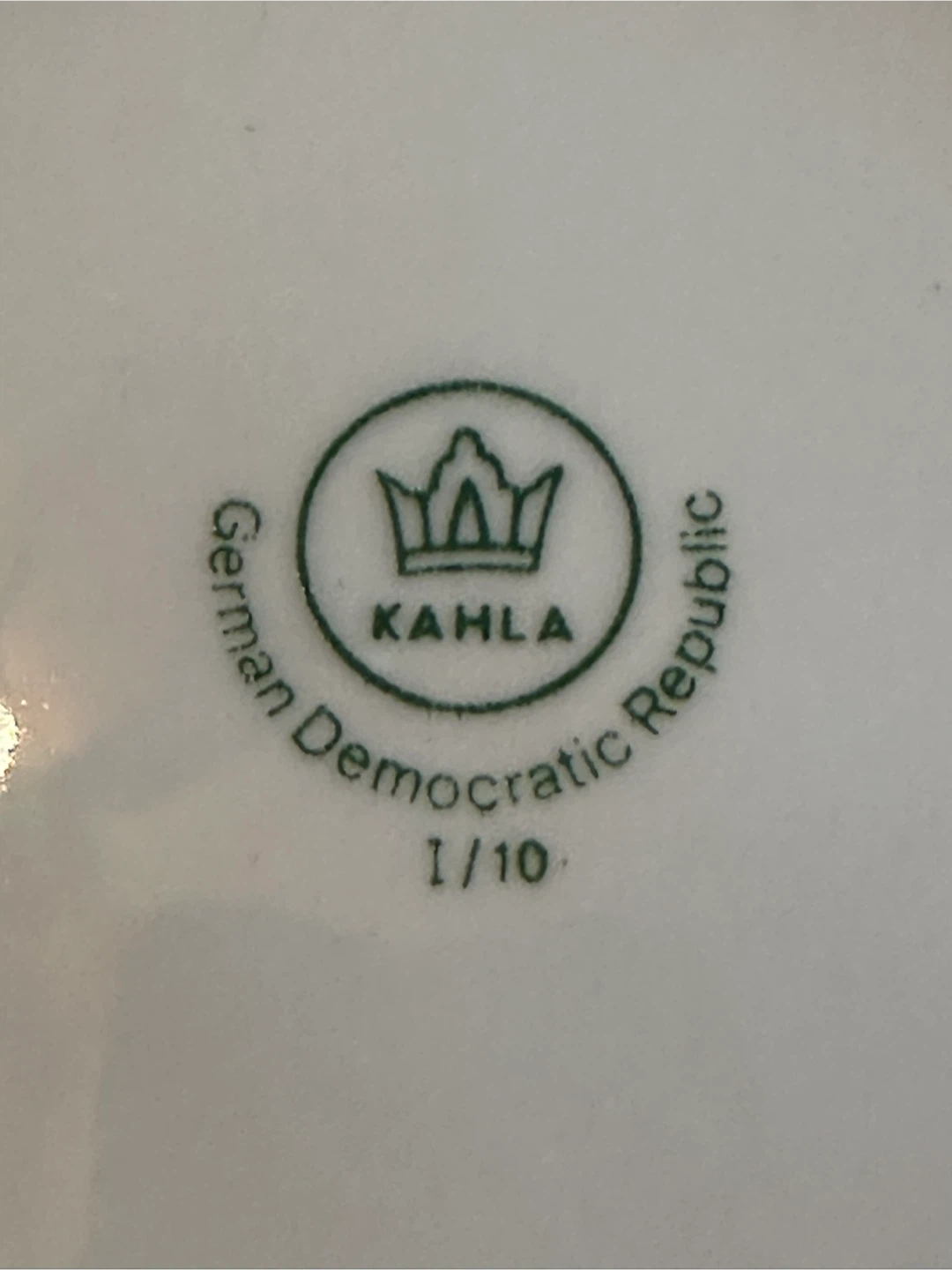 Kahla German Democratic Republic Floral Plates (6) - photo 4