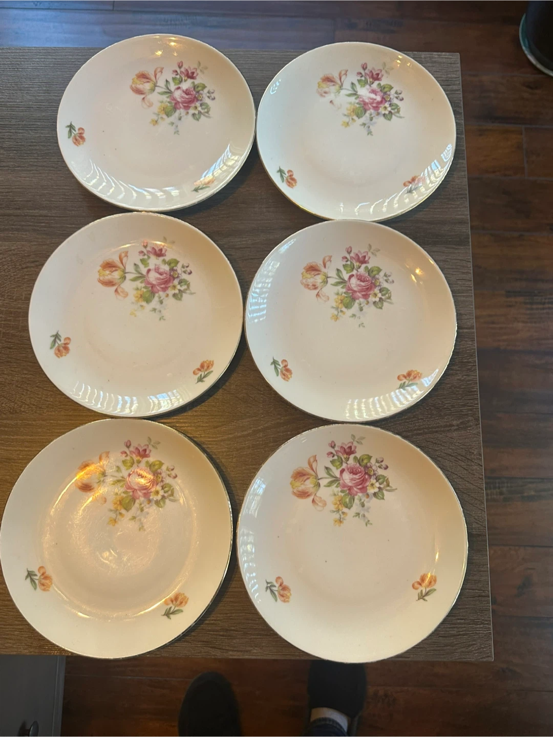 Kahla German Democratic Republic Floral Plates (6) - photo 2