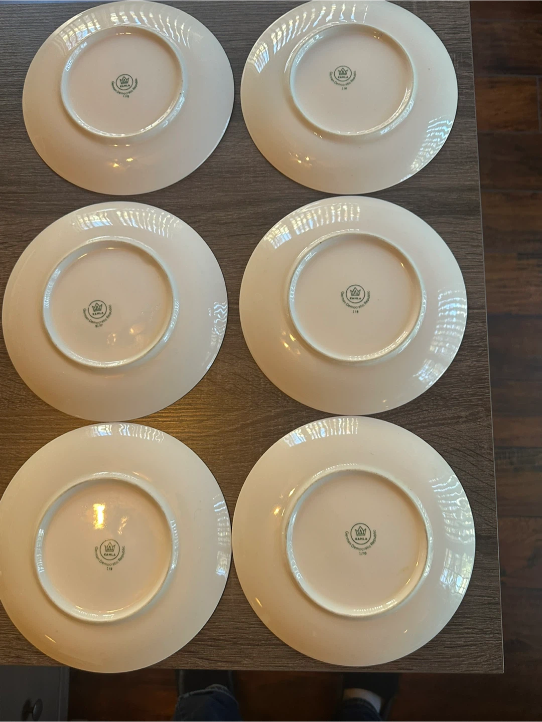 Kahla German Democratic Republic Floral Plates (6) - photo 3