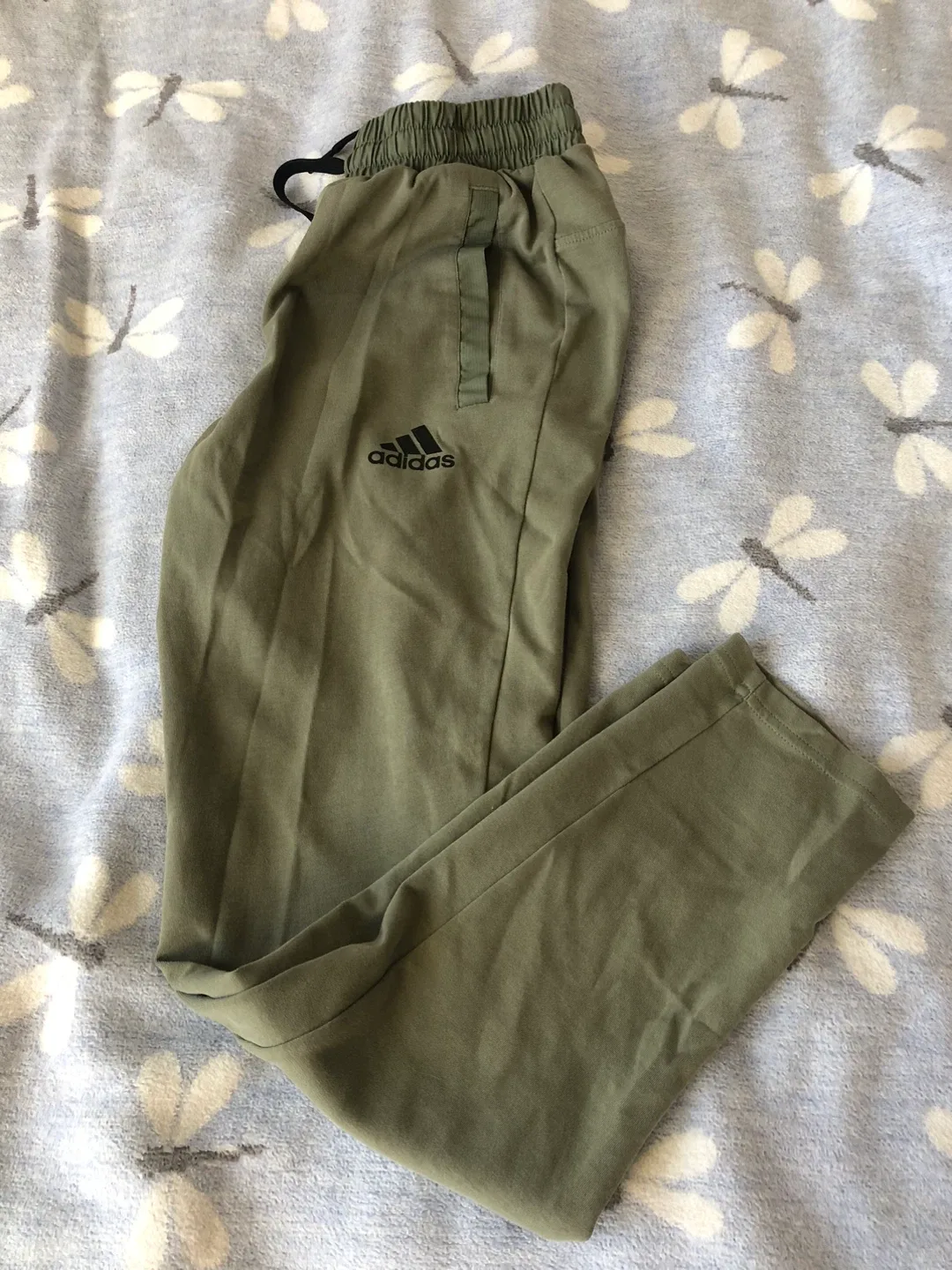 Adidas Army Green Joggers - Size S image indicator(2)