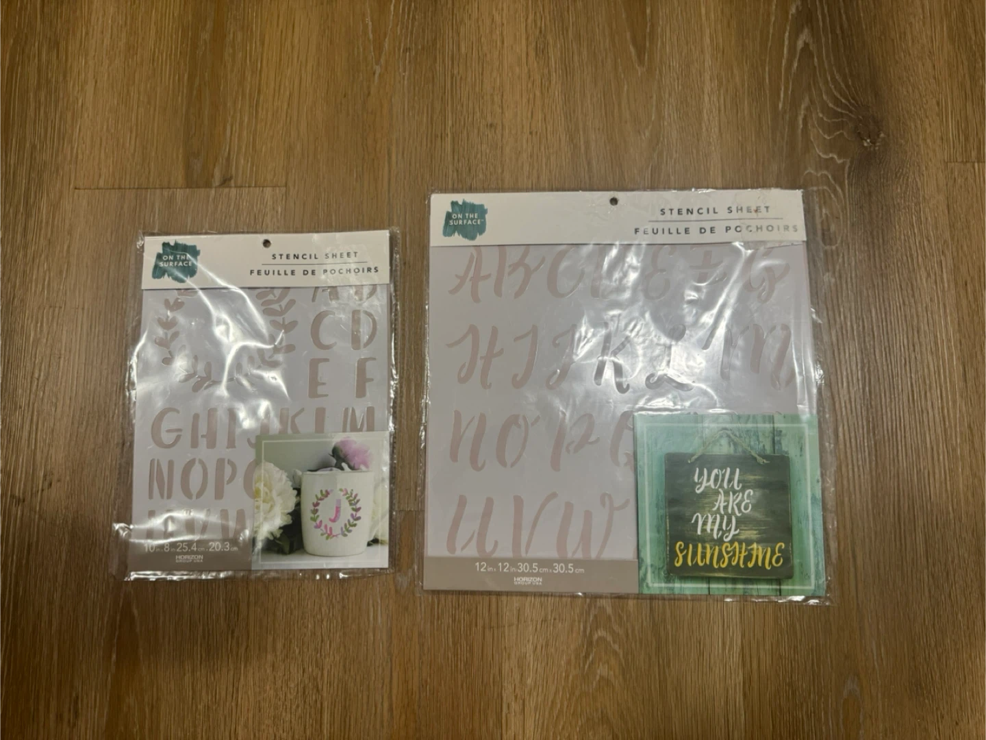 Stencil Sheets - Two Sizes and Fonts