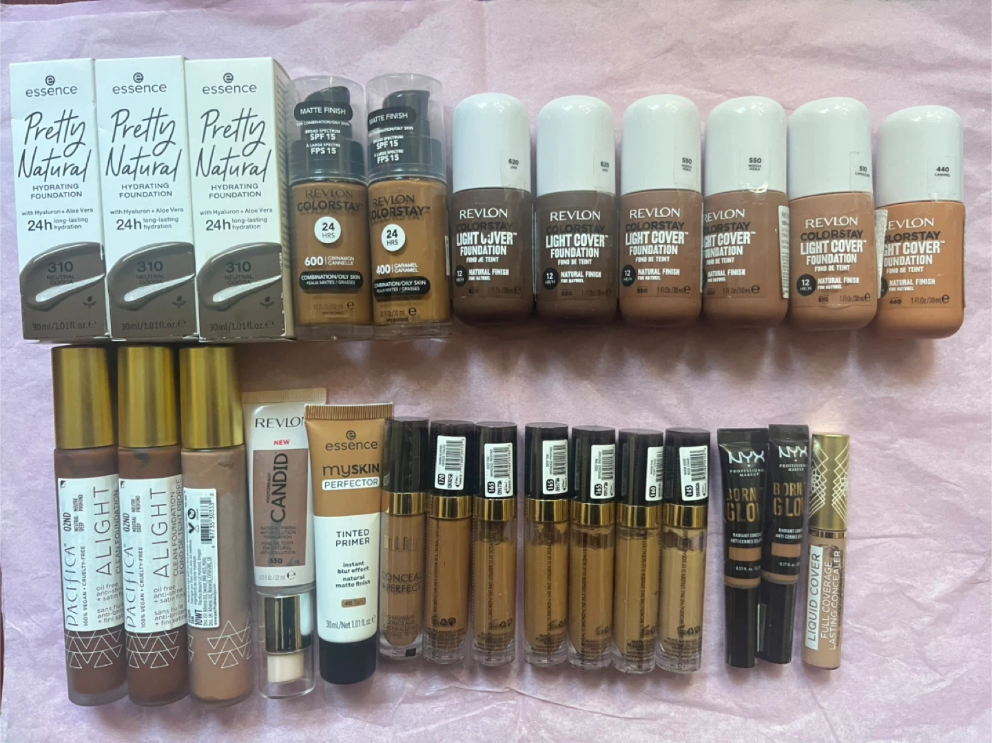 Mixed Foundation& concealers
