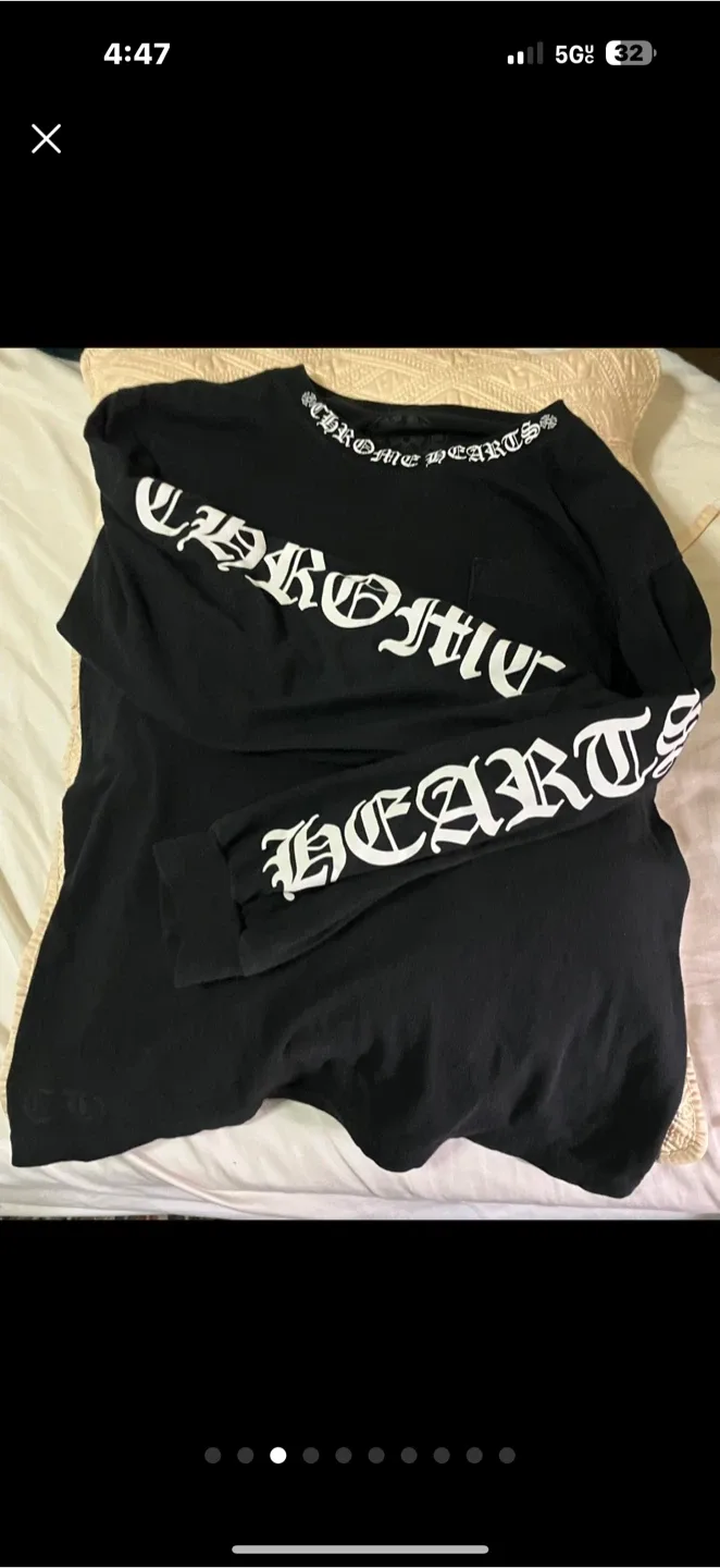 Chrome Hearts Black Long Sleeve Shirt thumbnail