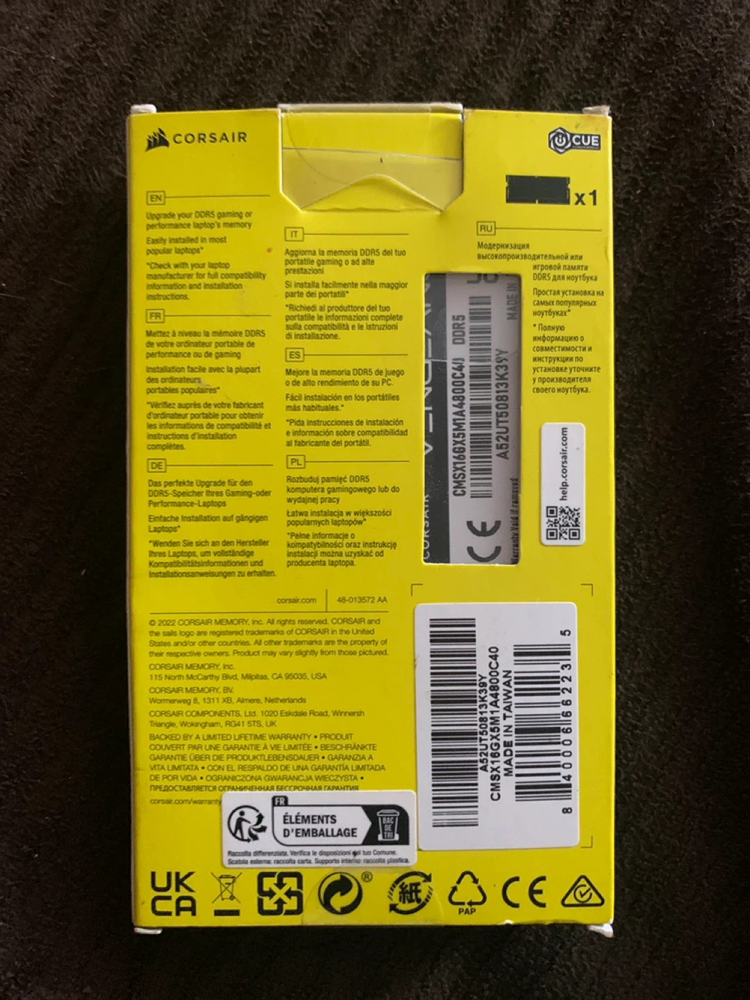 Corsair Vengeance SODIMM DDR5 16GB RAM - photo 2
