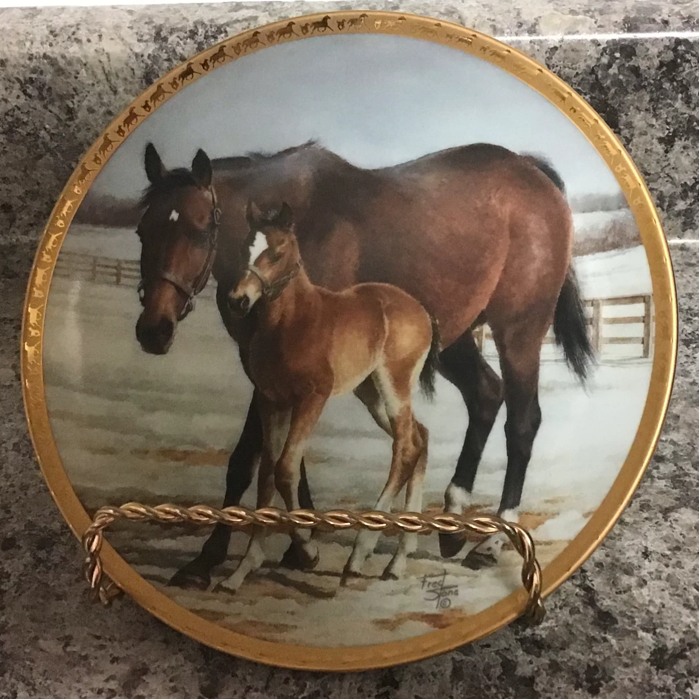 American Artists 'The Kidnapped Mare' Plate - photo 3