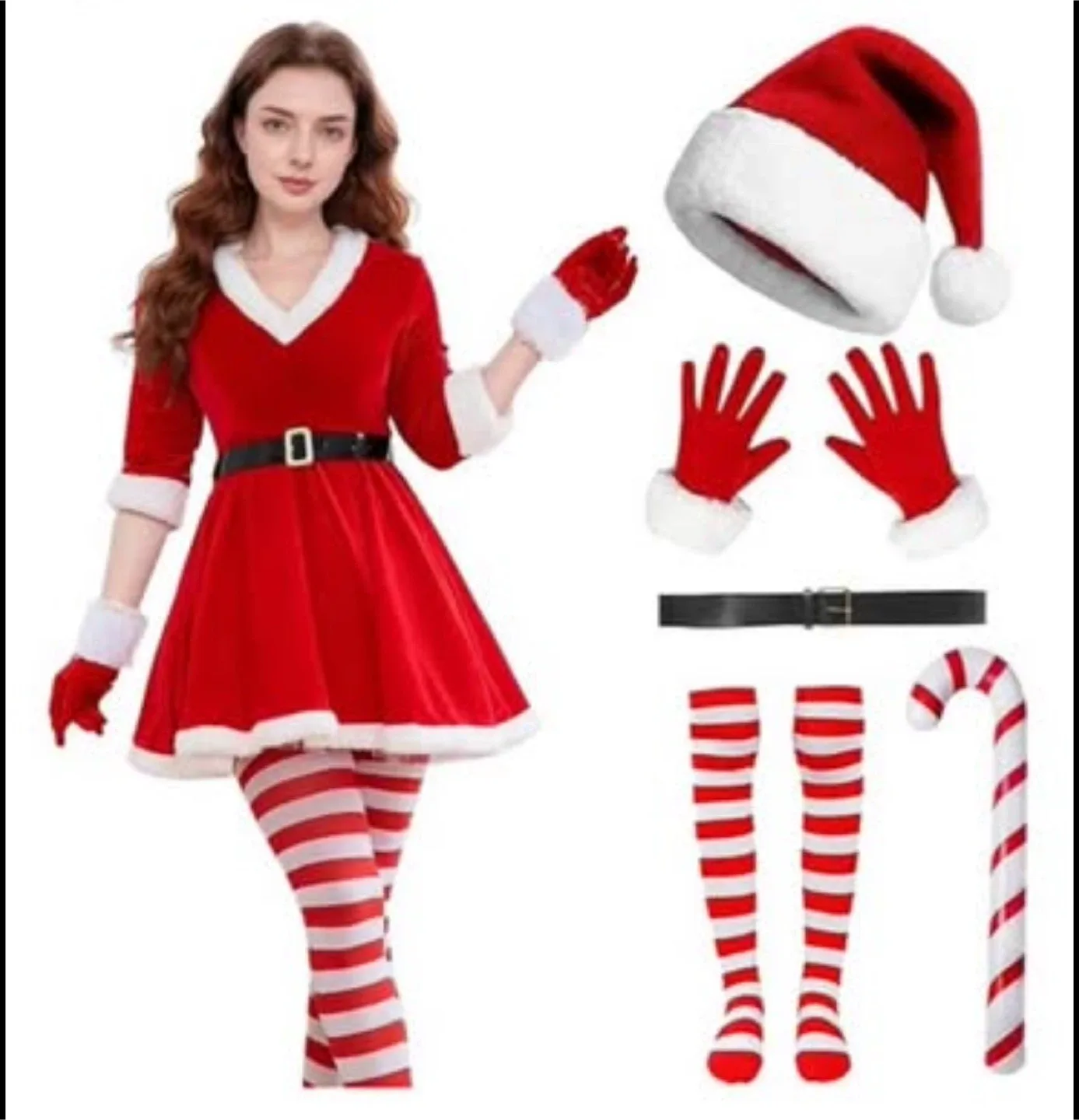 Santa Women Costume - NEW thumbnail