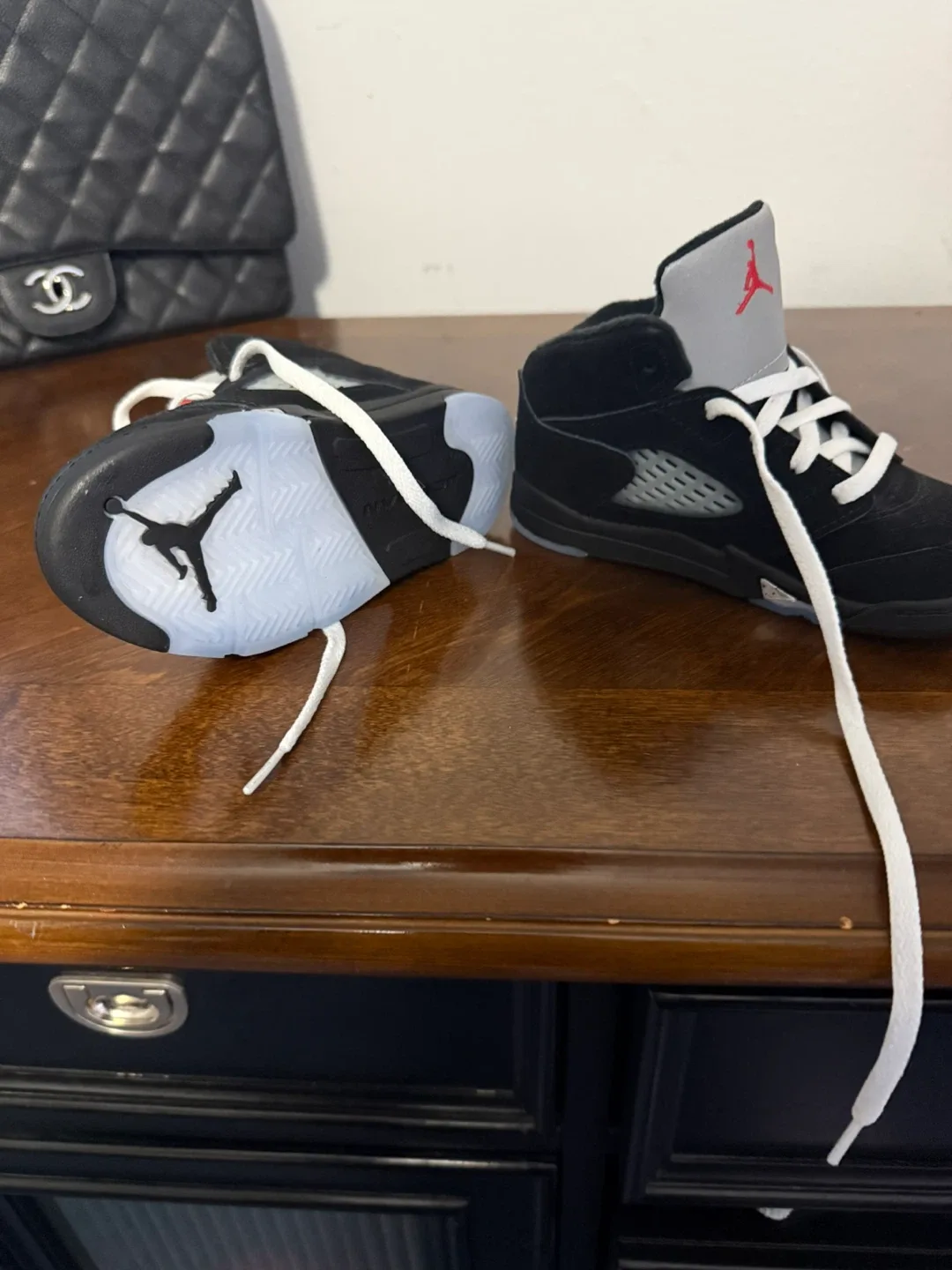 Nike Air Jordan 5 Retro Black/Grey Size Unknown image indicator(3)