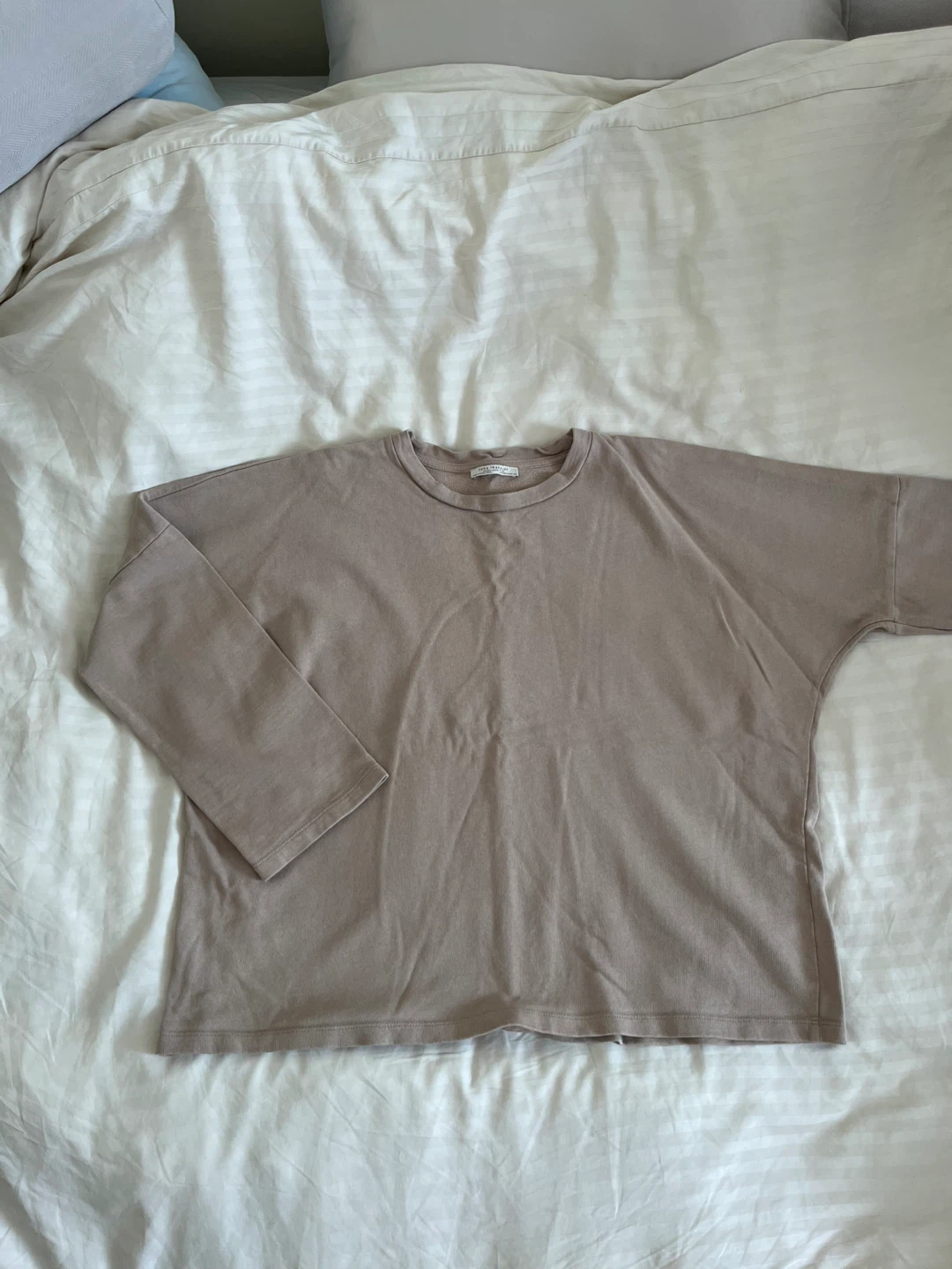 🧡 Zara Taupe Long Sleeve Top