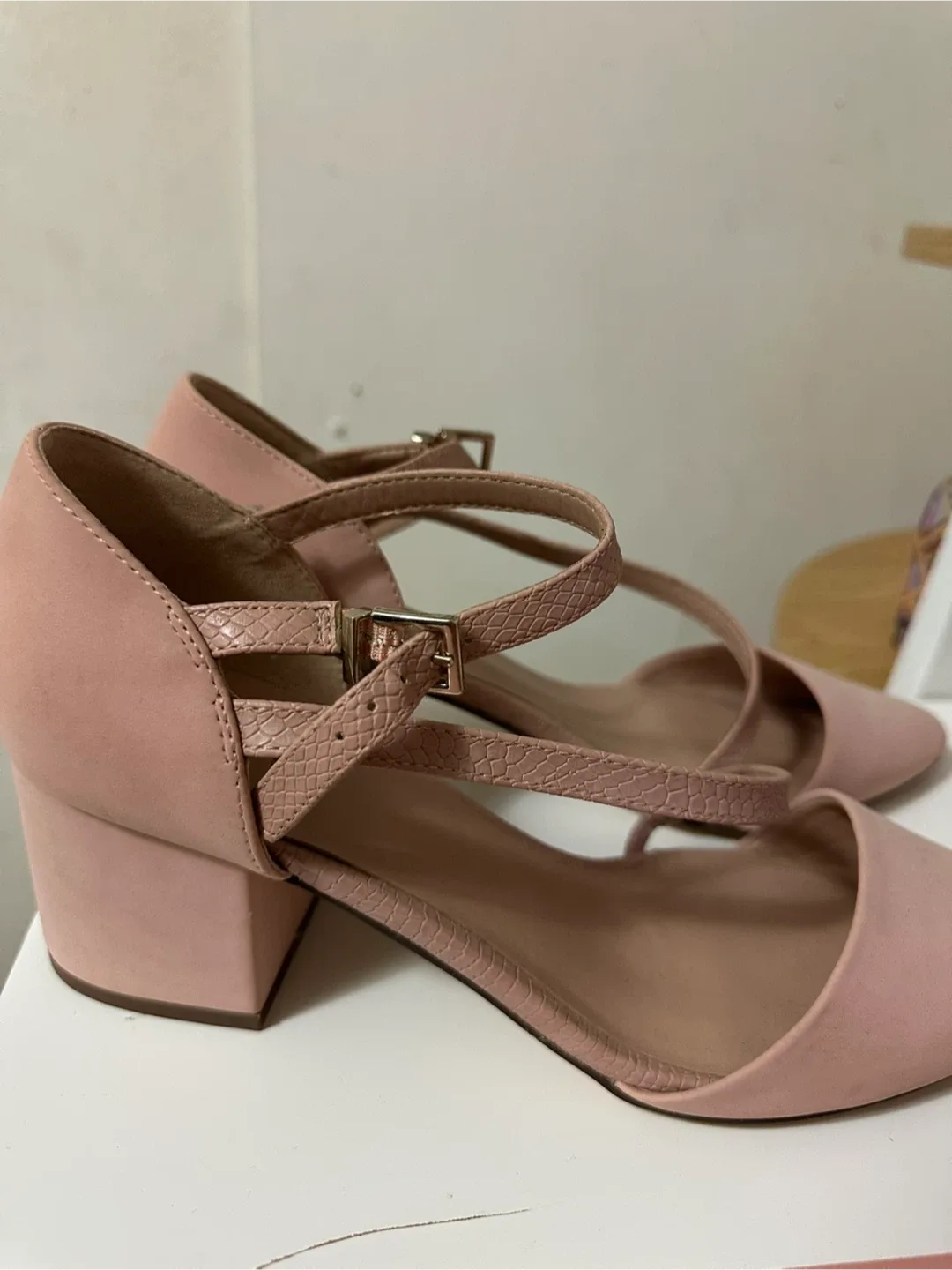 Call It Spring Pink Heels - Size 9 thumbnail