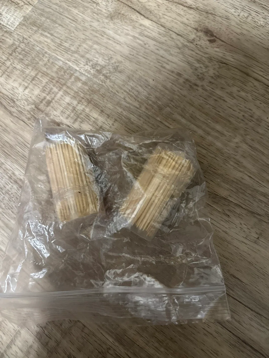 Toothpicks in plastic bag thumbnail