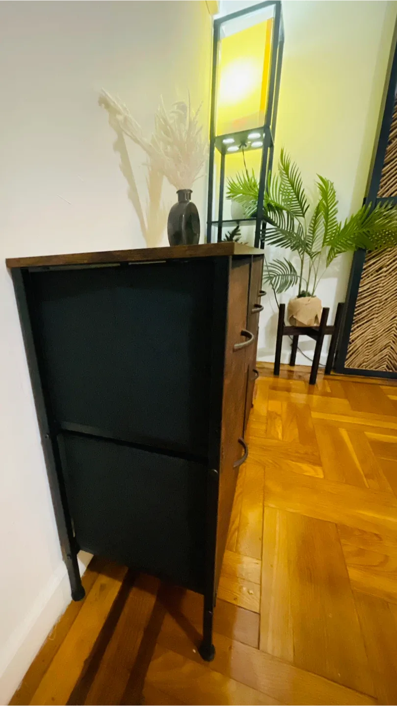 Brown Wood & Metal Drawer Dresser ( Moving Out ) image indicator(5)