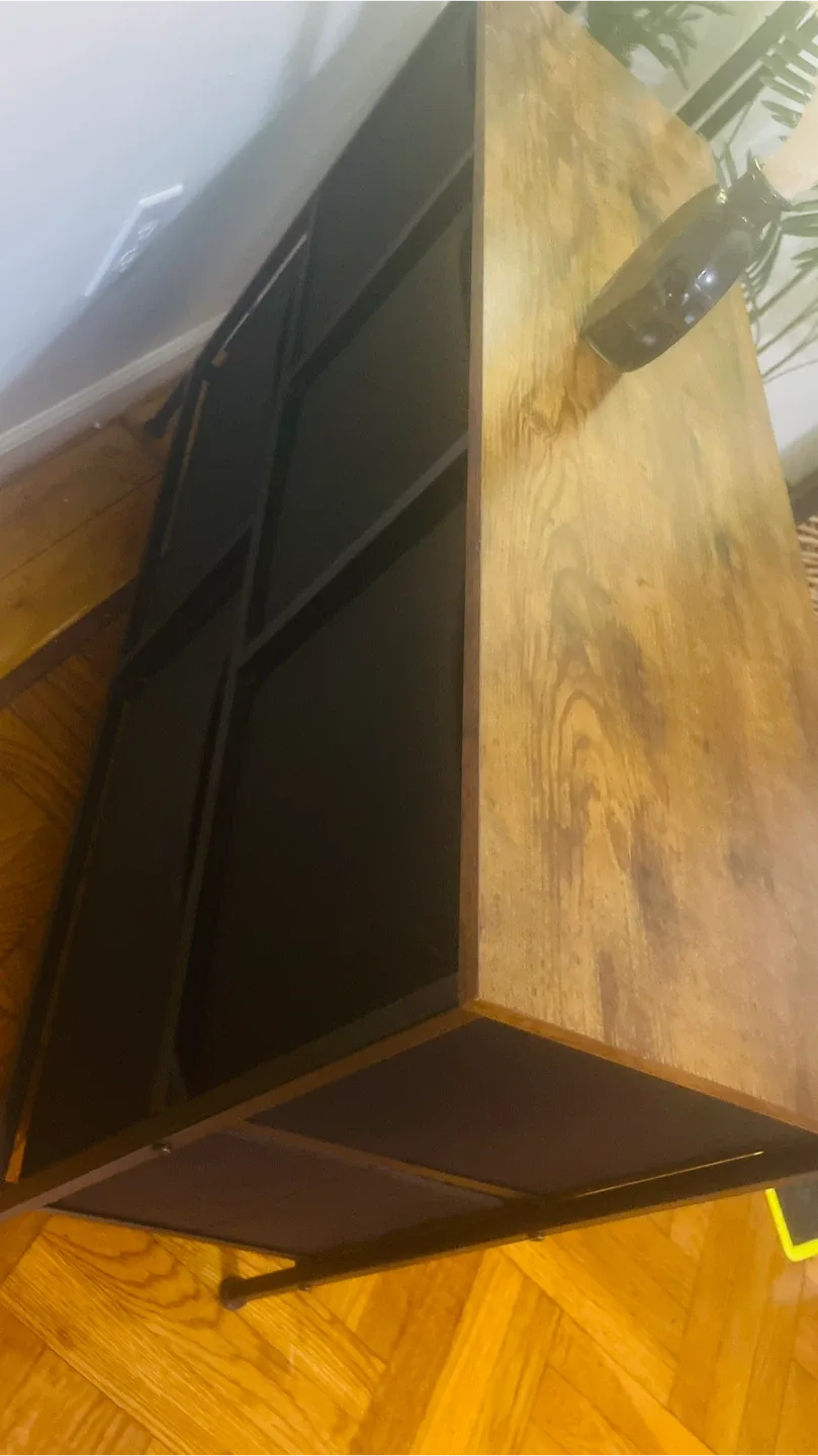 Brown Wood & Metal Drawer Dresser ( Moving Out ) image indicator(6)