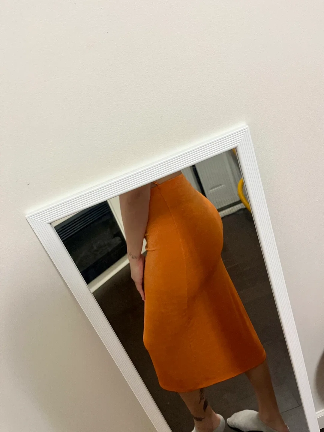 Orange Midi Skirt thumbnail
