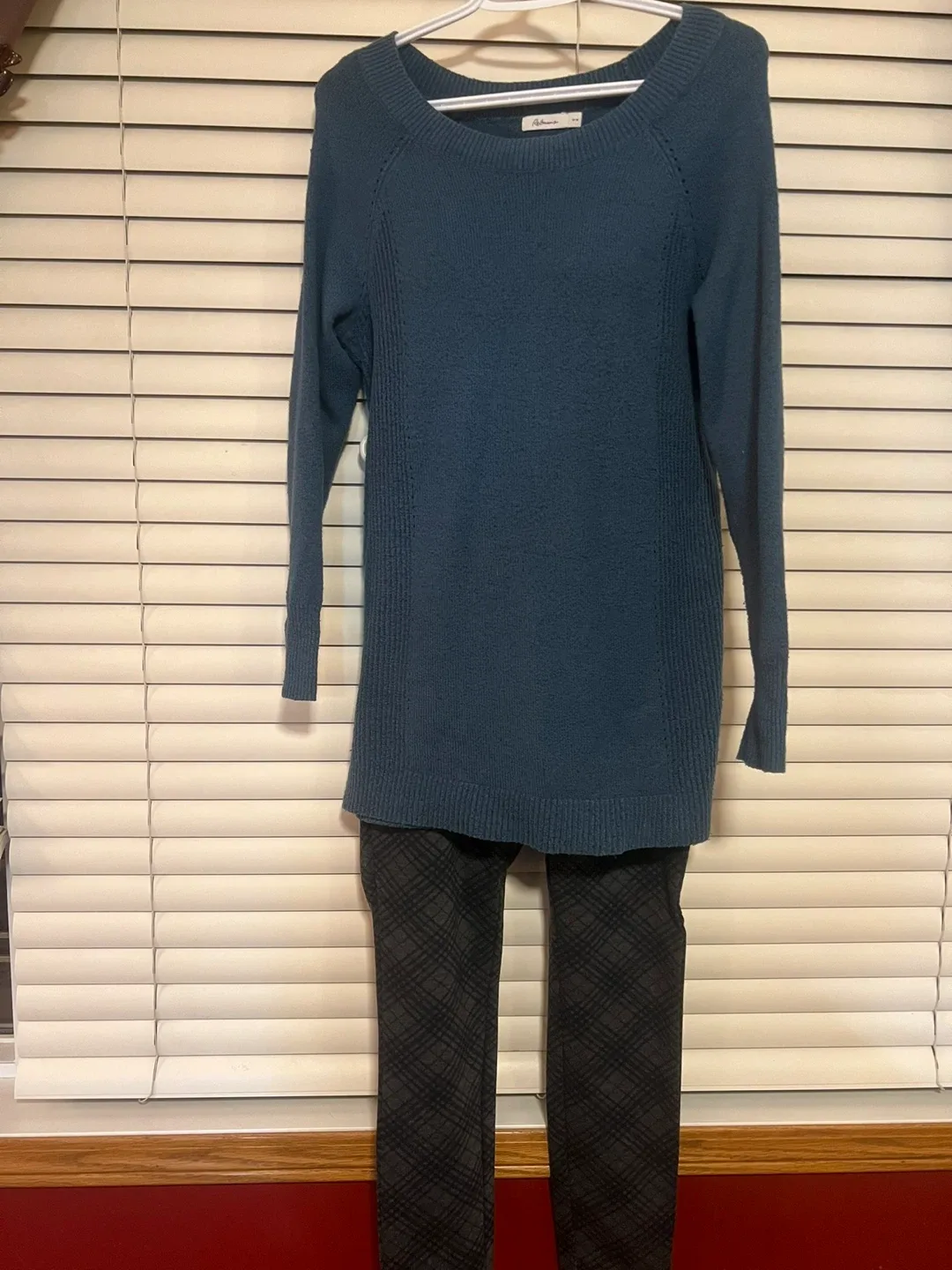 Reitmans Blue Knit Sweater Dress - Size M image indicator(2)