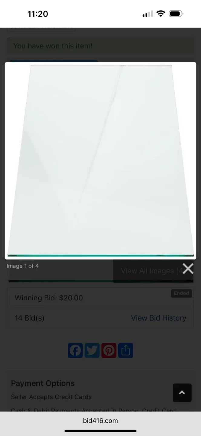 Rectangle Tempered clear Glass  Top 24 x 36 image indicator(3)