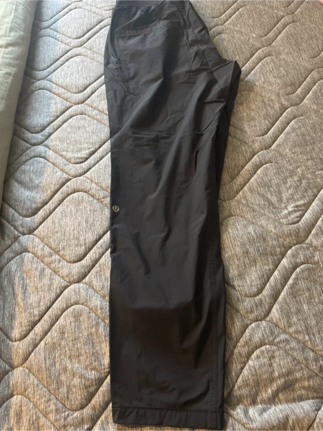 Lululemon Black Lined Jogger Pants - Size 10 image indicator(5)