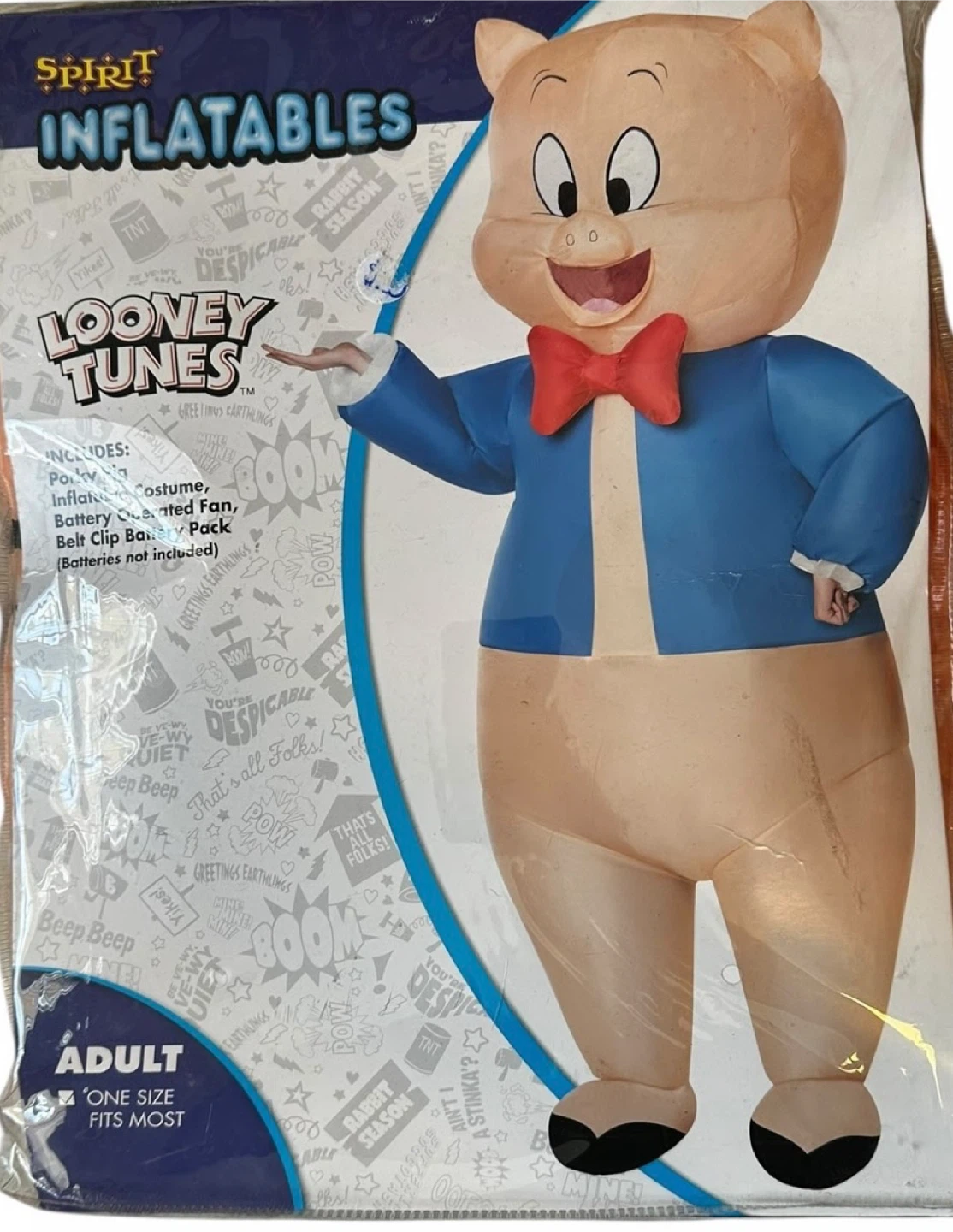Porky Pig Inflatable Costume For Halloween