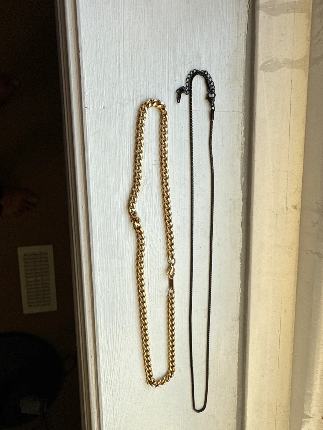 HZMAN Gold & Black Chain Necklace Set image indicator(5)