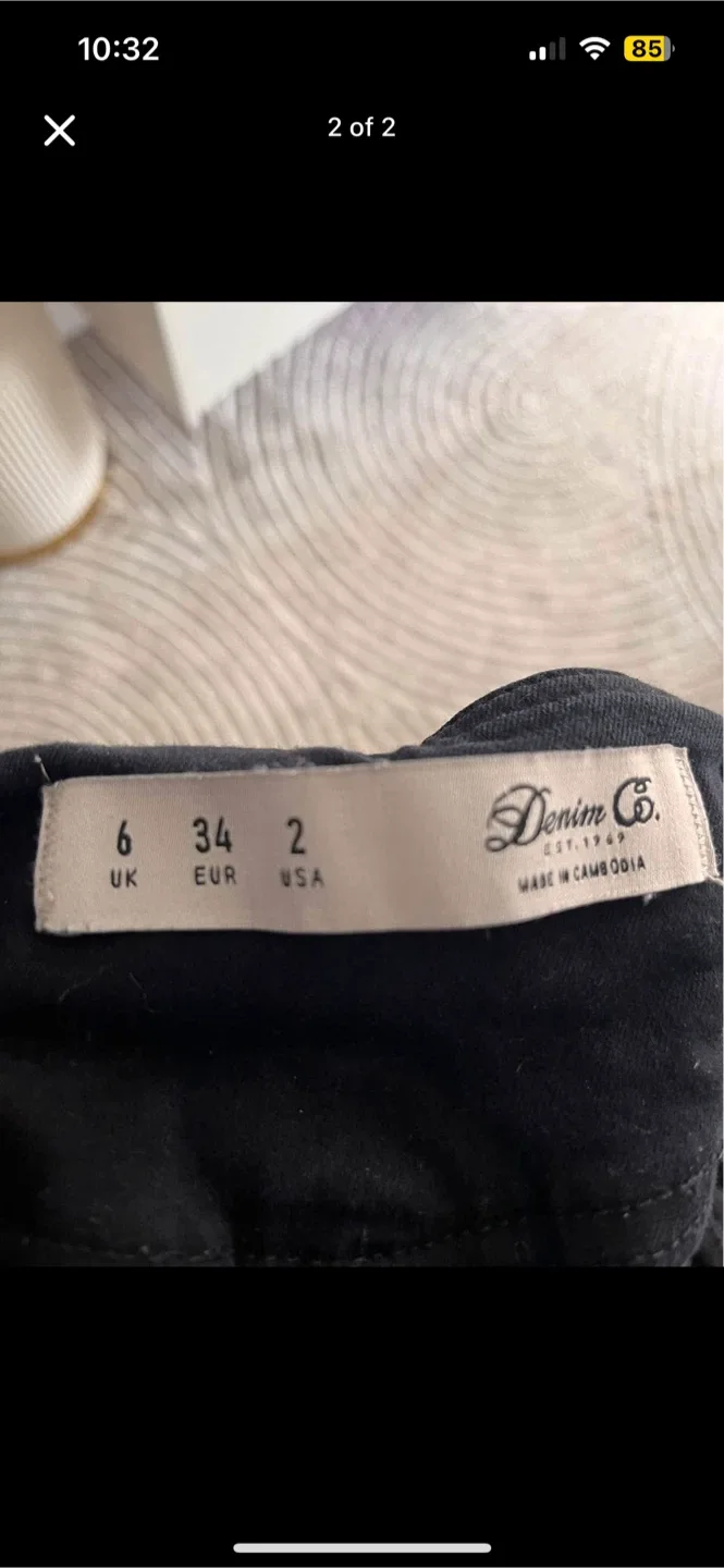 Denim Co. Black Jeans - Size 2 (USA) image indicator(2)