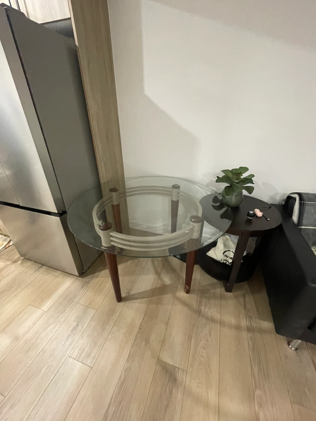 Glass Top Round Dining Table - photo 2